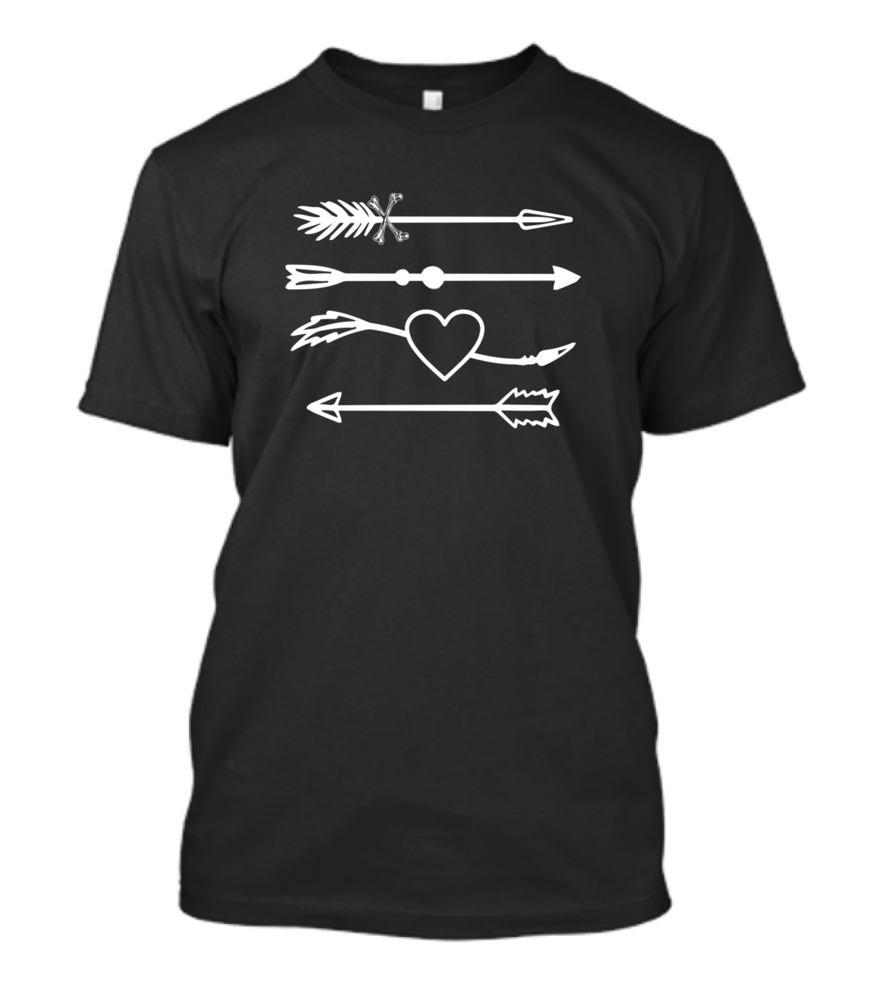 Valentines Day Love Arrows Heart T-Shirt