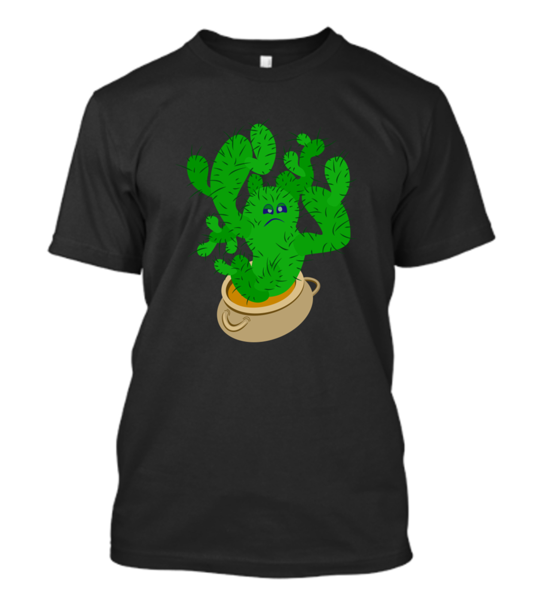 Wild And Angry Cactus In Pot T-Shirt