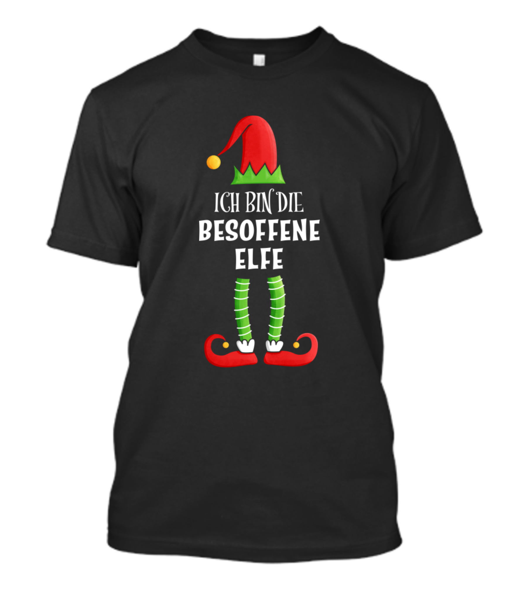 Ich Bin Die Besoffene Elfe Partnerlook Weihnachten T-Shirt