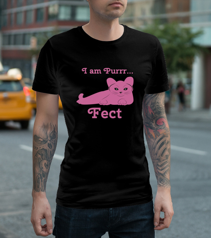 I Am Purrrfect Pink Cat T-Shirt