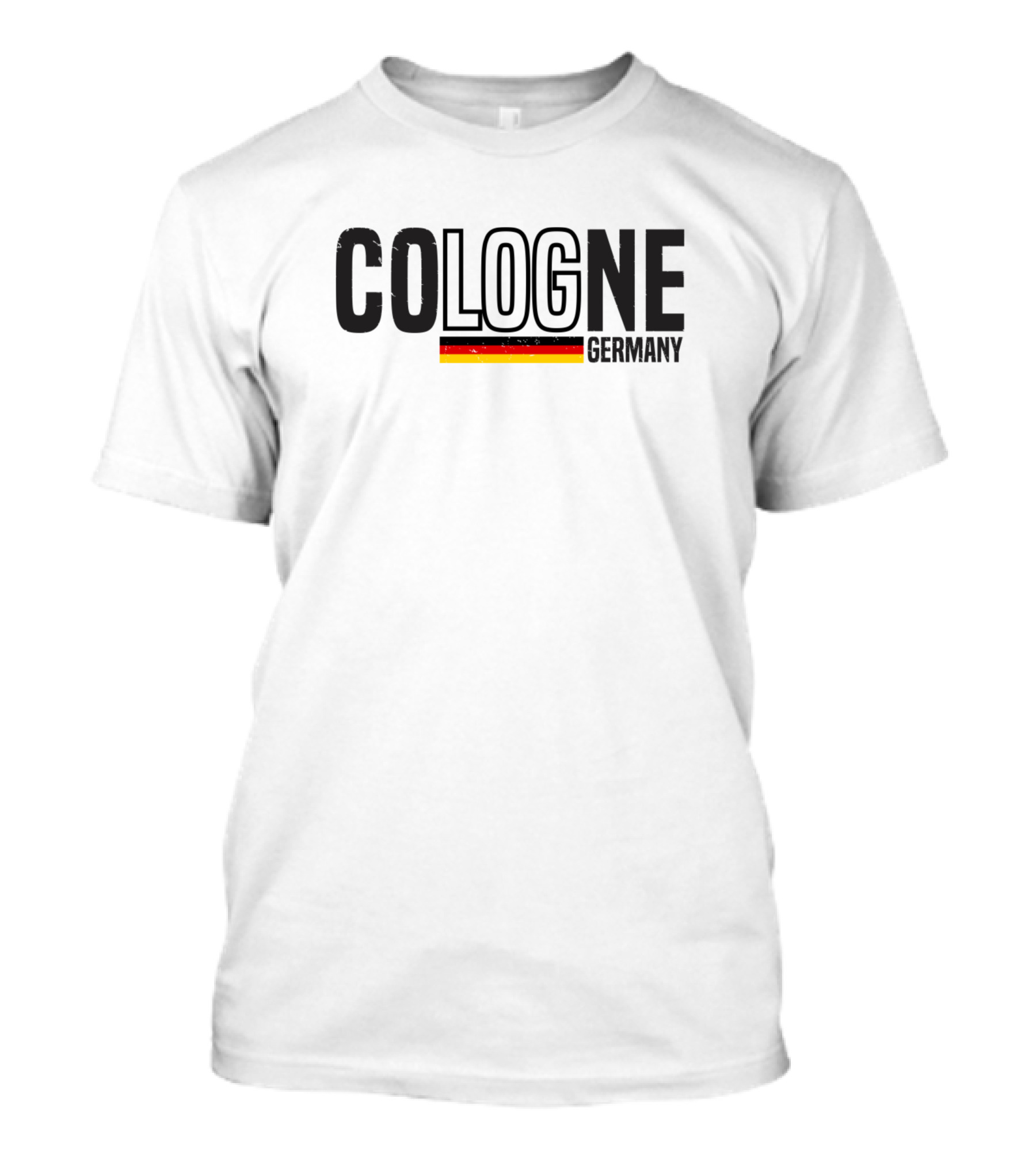 Cologne Germany German Flag Map T-Shirt
