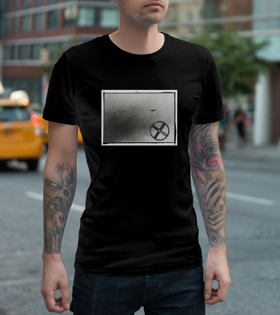 Cyclist ZAP Racing Wheel Blueprint T-Shirt
