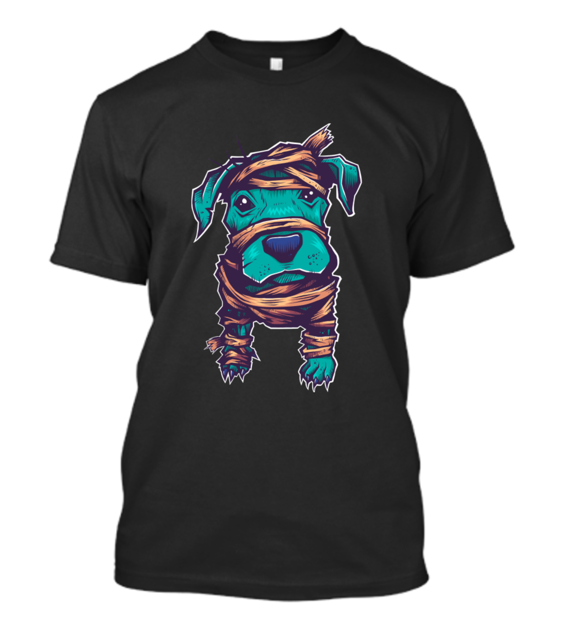 Dog Pitbull Wrapped Mummy Creature T-Shirt