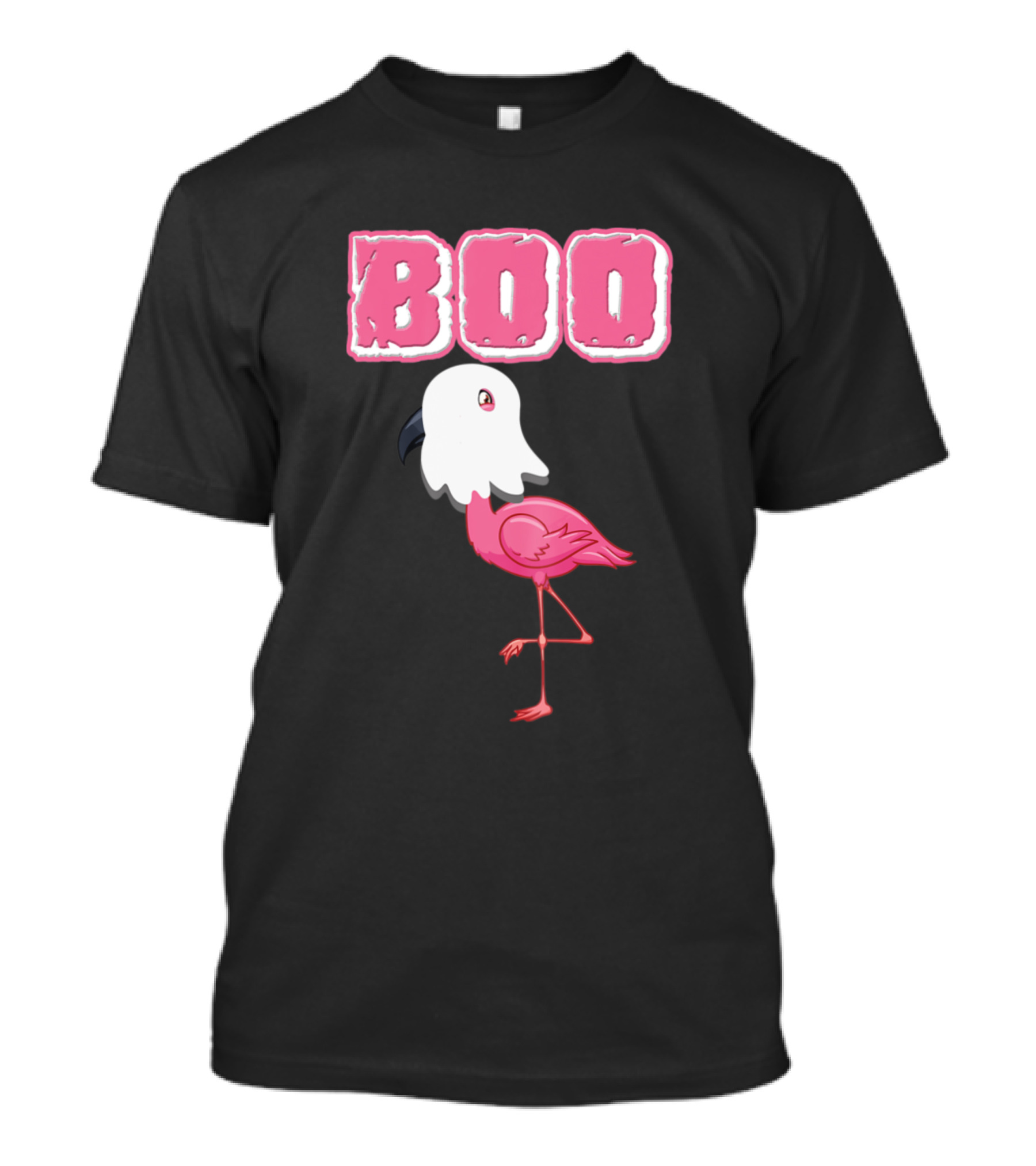Boo Flamingo Ghost Costume T-Shirt