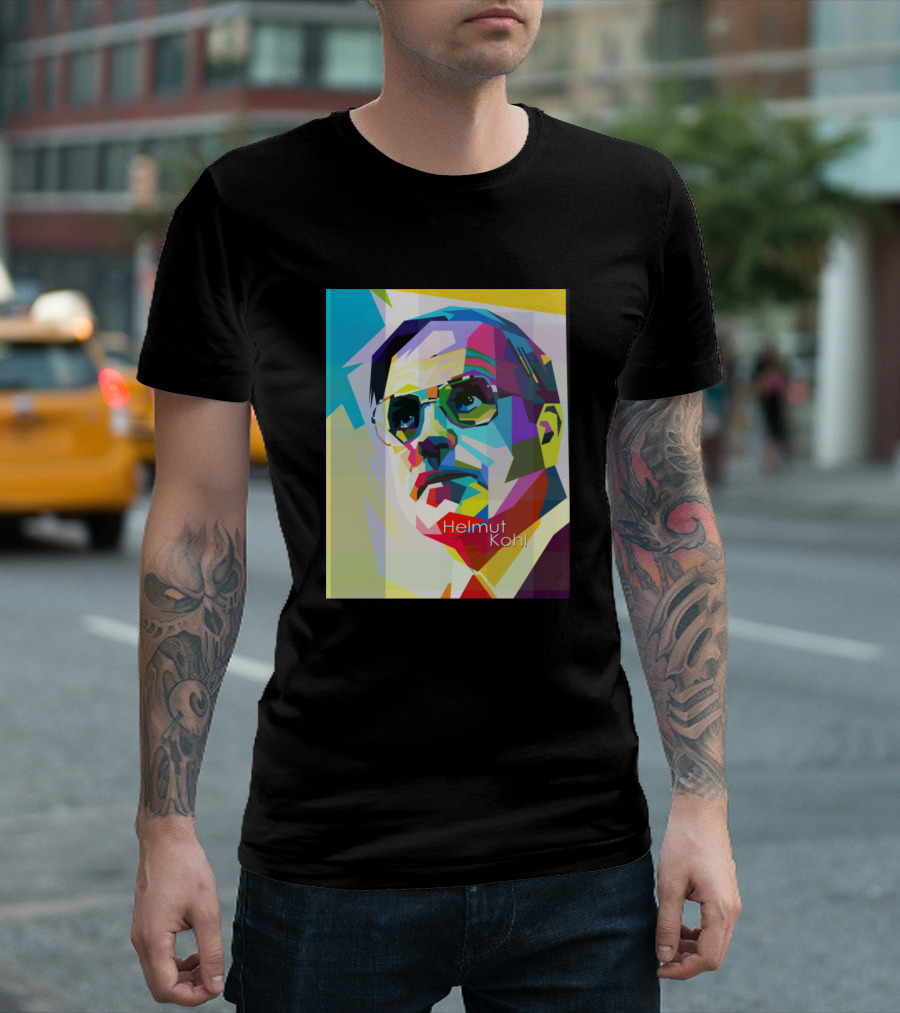 Helmut Kohl Colorful Wpap T-Shirt