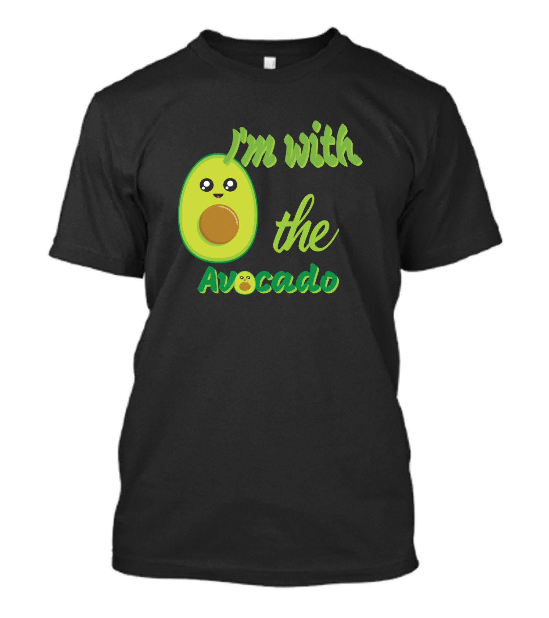I'm With The Avocado Cute Emoji T-Shirt