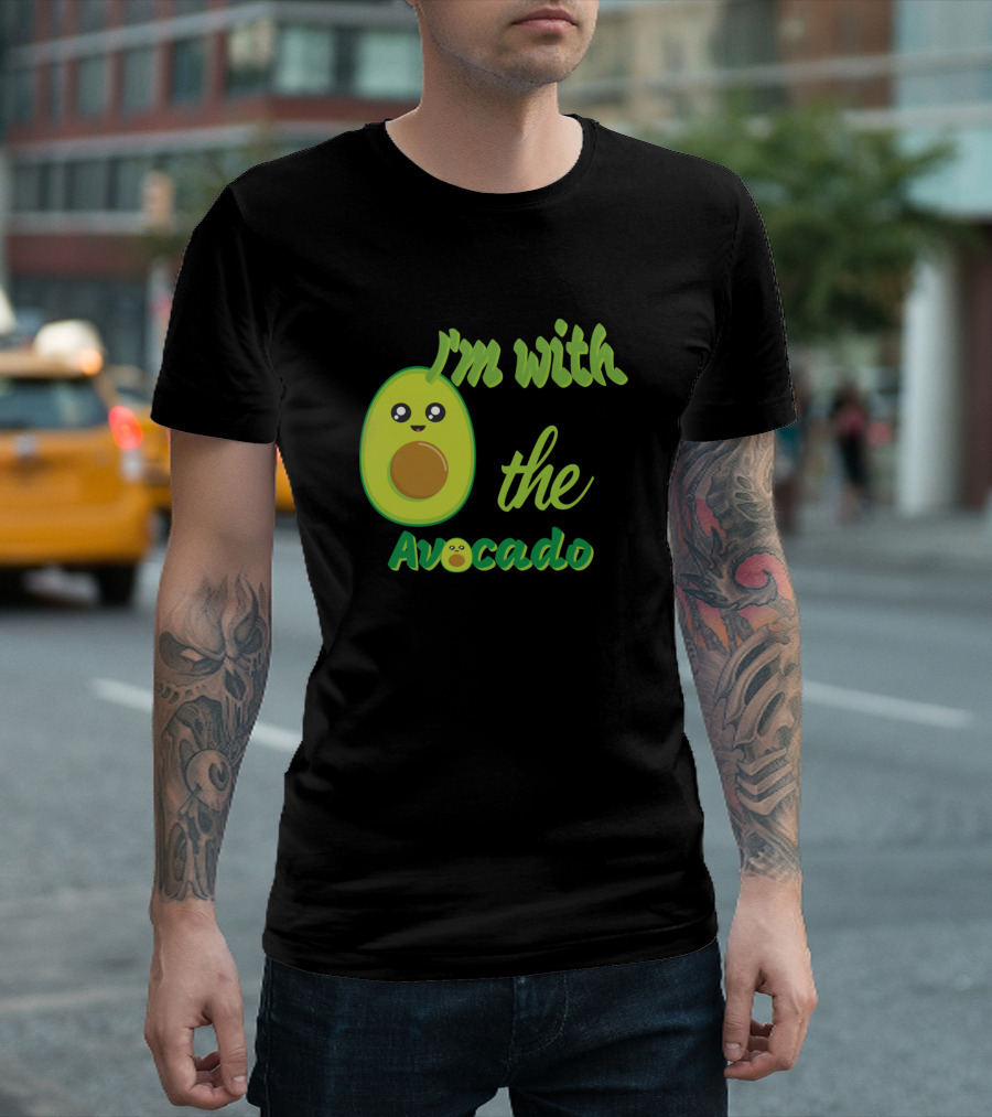 I'm With The Avocado Cute Emoji T-Shirt