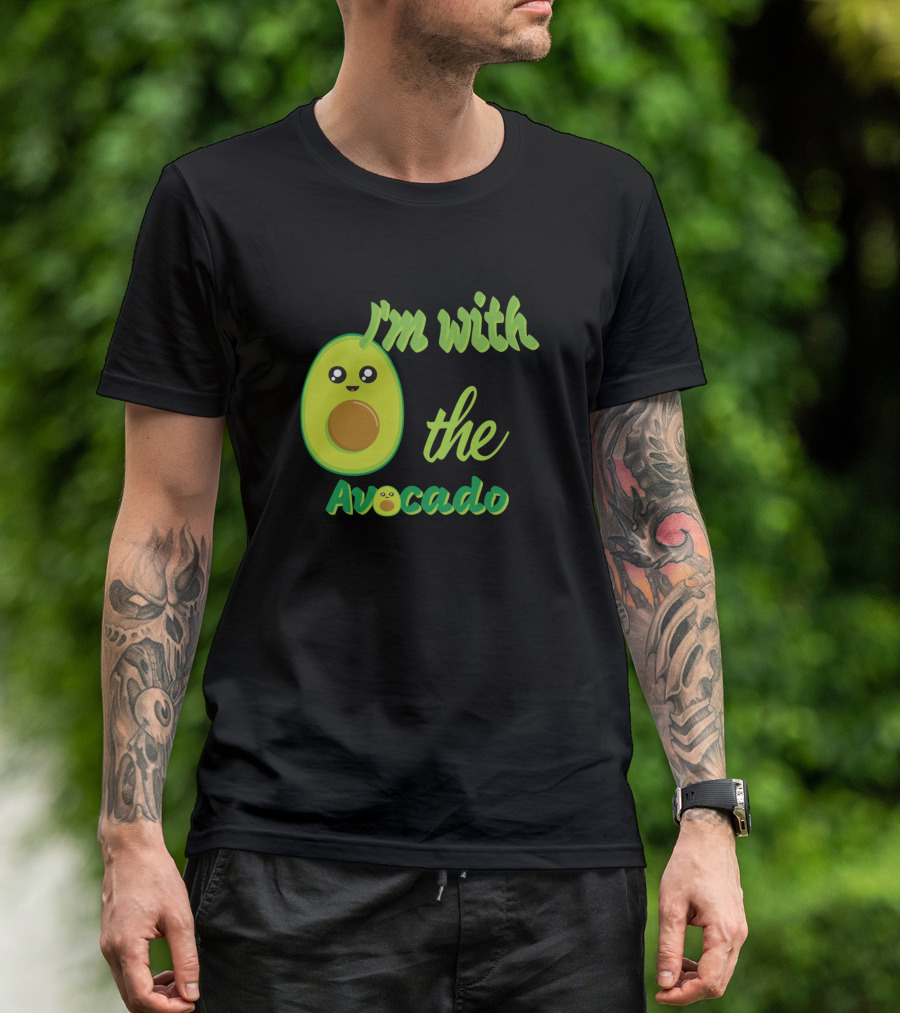 I'm With The Avocado Cute Emoji T-Shirt