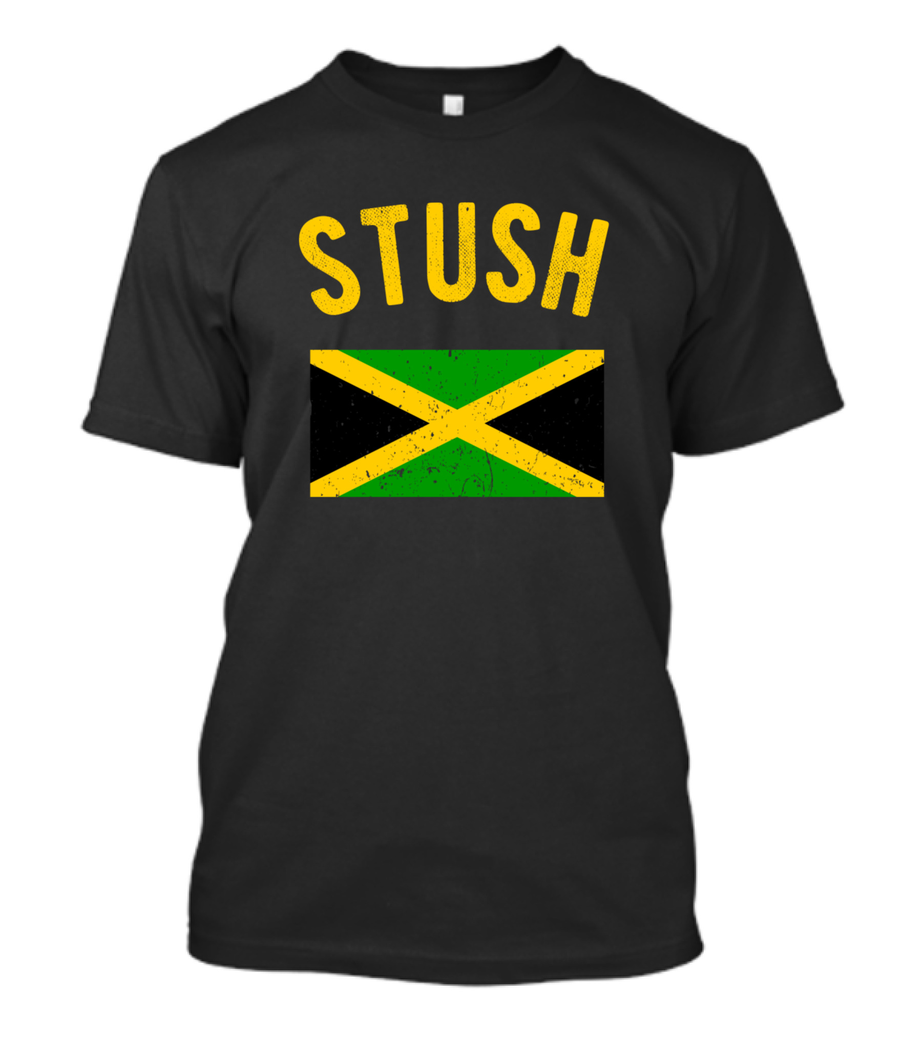 Stush Jamaican Flag Jamaica Slang Phrase T-Shirt