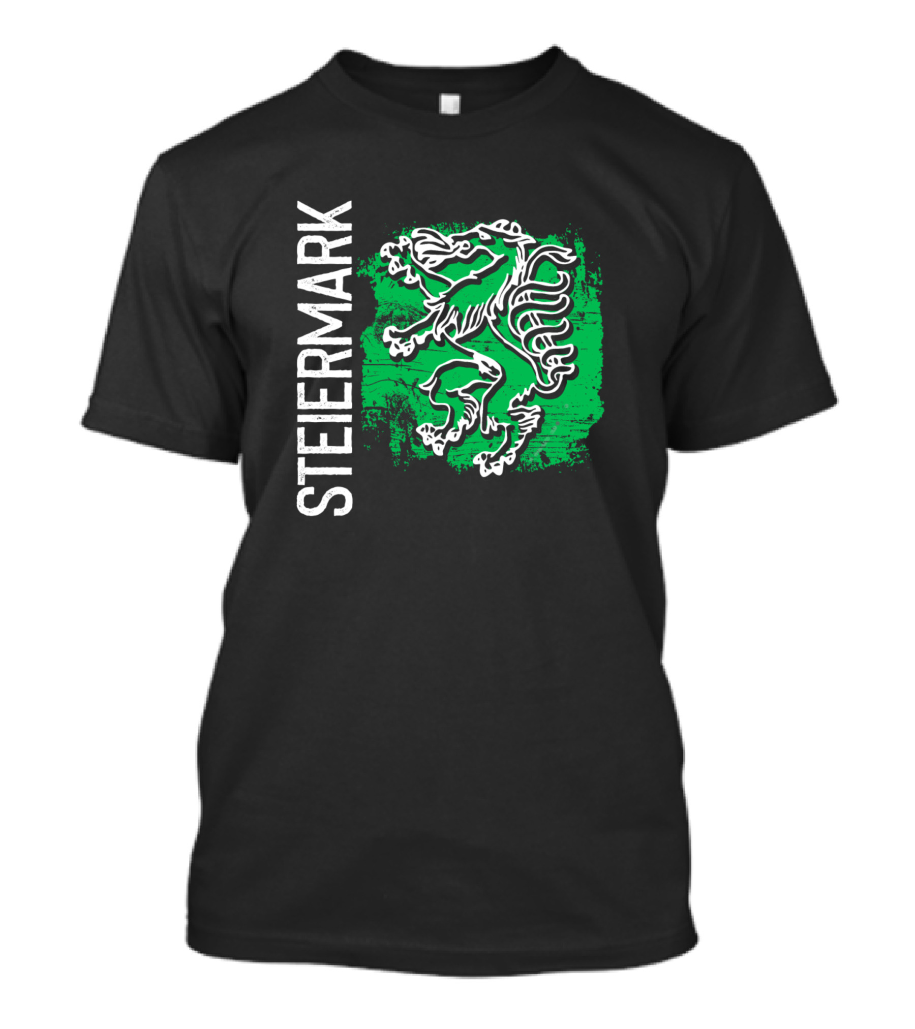 Steiermark Styria Coat Of Arms Lion Emblem Green Background T-Shirt
