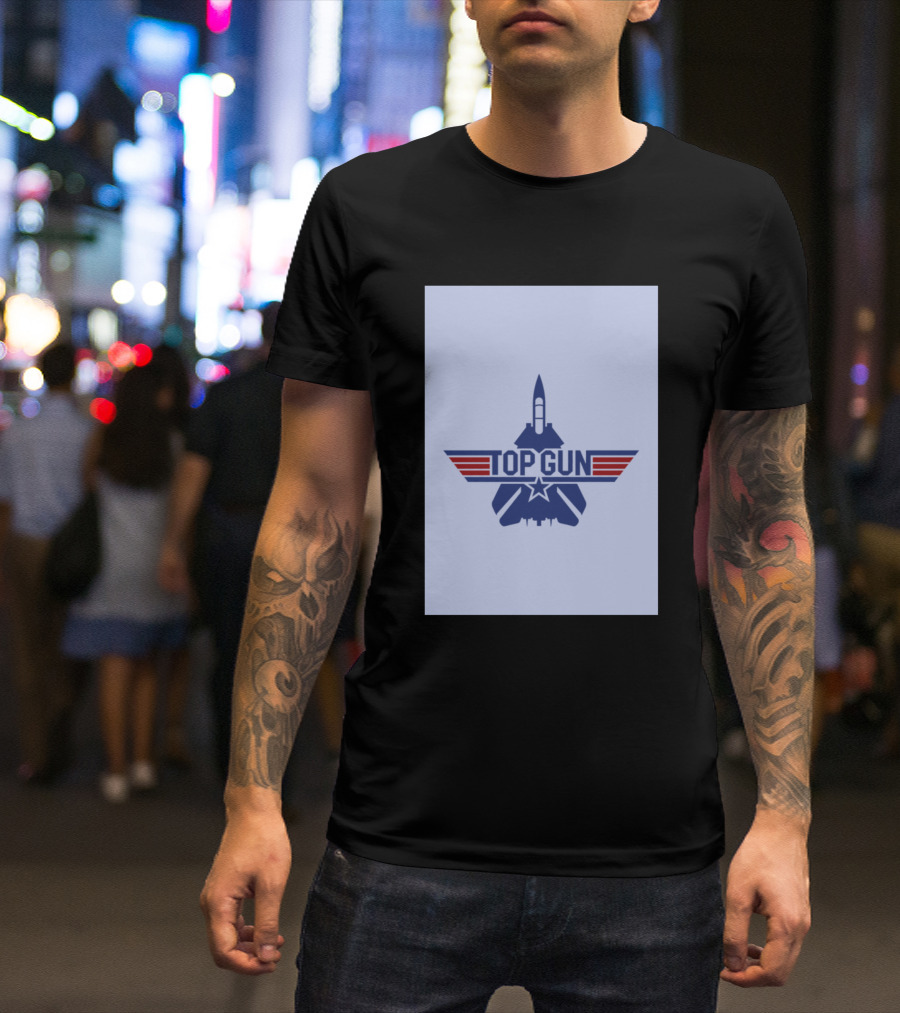 Top Gun Fighter Jet Emblem Classic T-Shirt