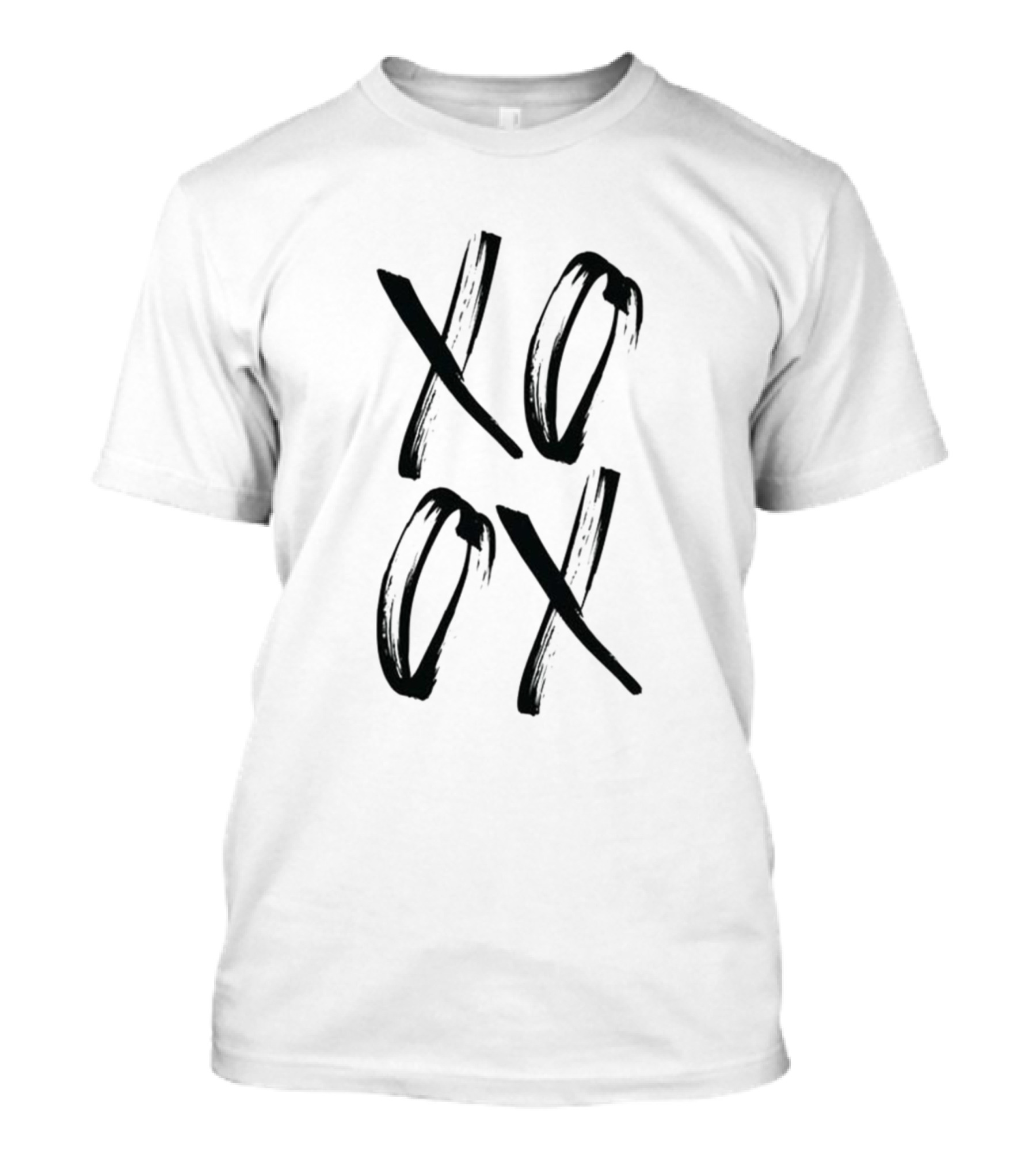 Xo Ox Black Brushstroke T-Shirt