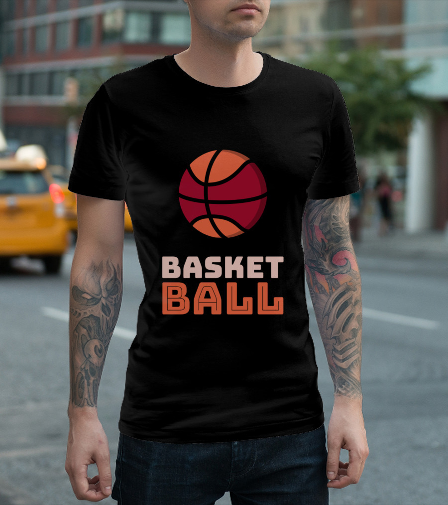BASKET BALL Basketball Image T-Shirt