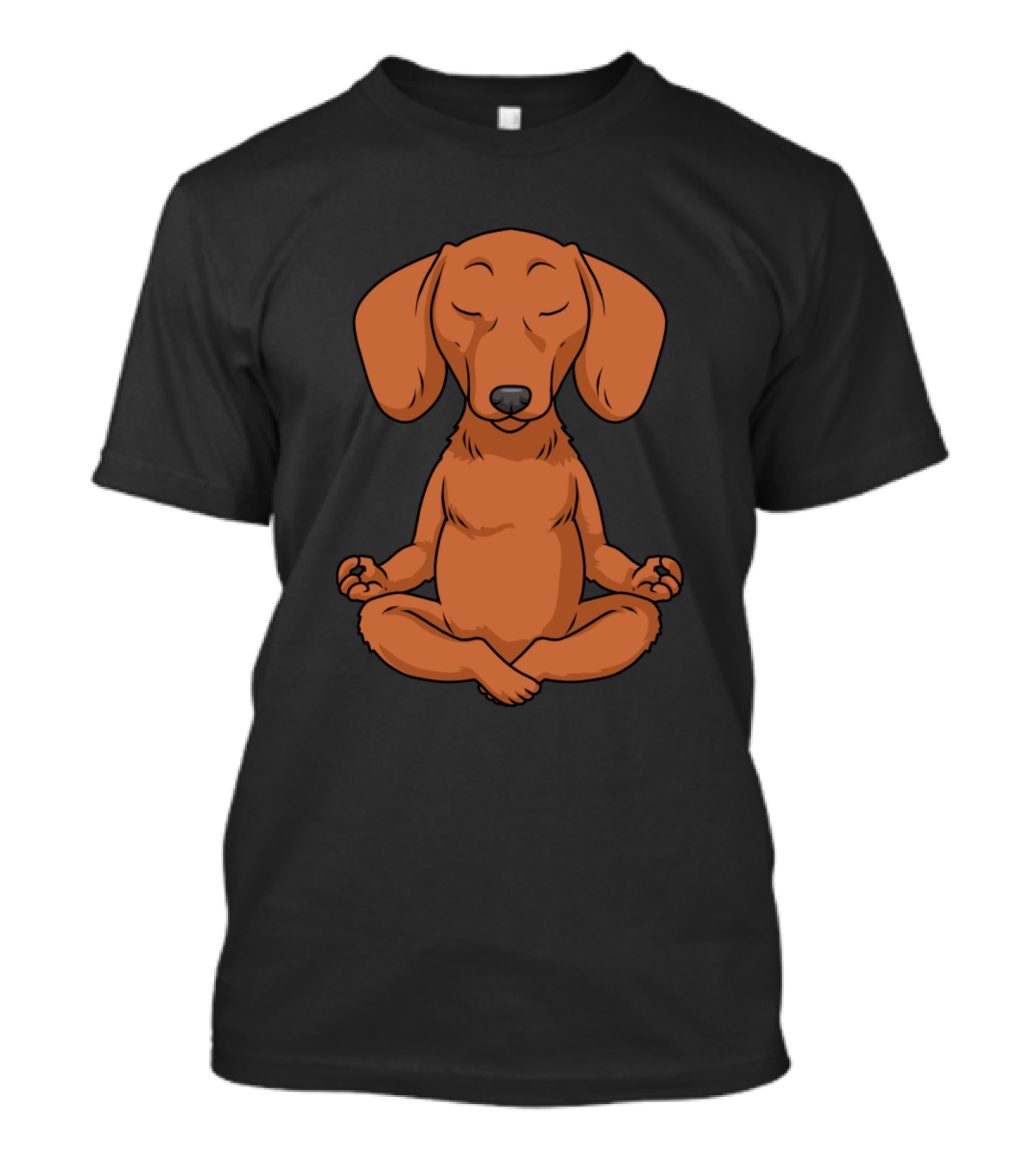 Dachshund Yoga Weiner Dog Meditation Pose T-Shirt