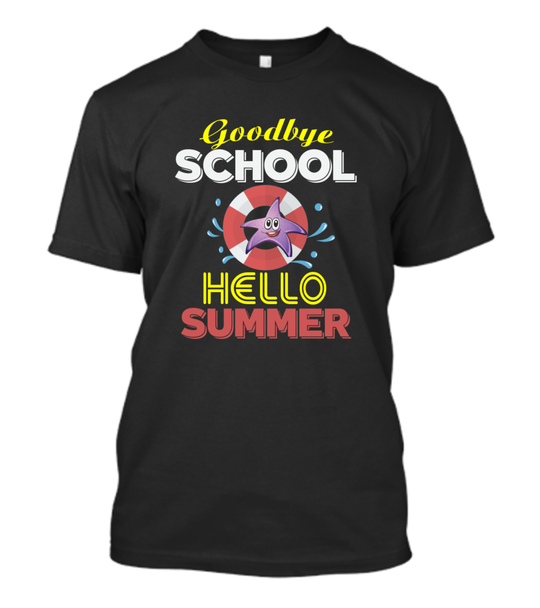 Goodbye School Hello Summer Starfish Sea Graduation T-Shirt