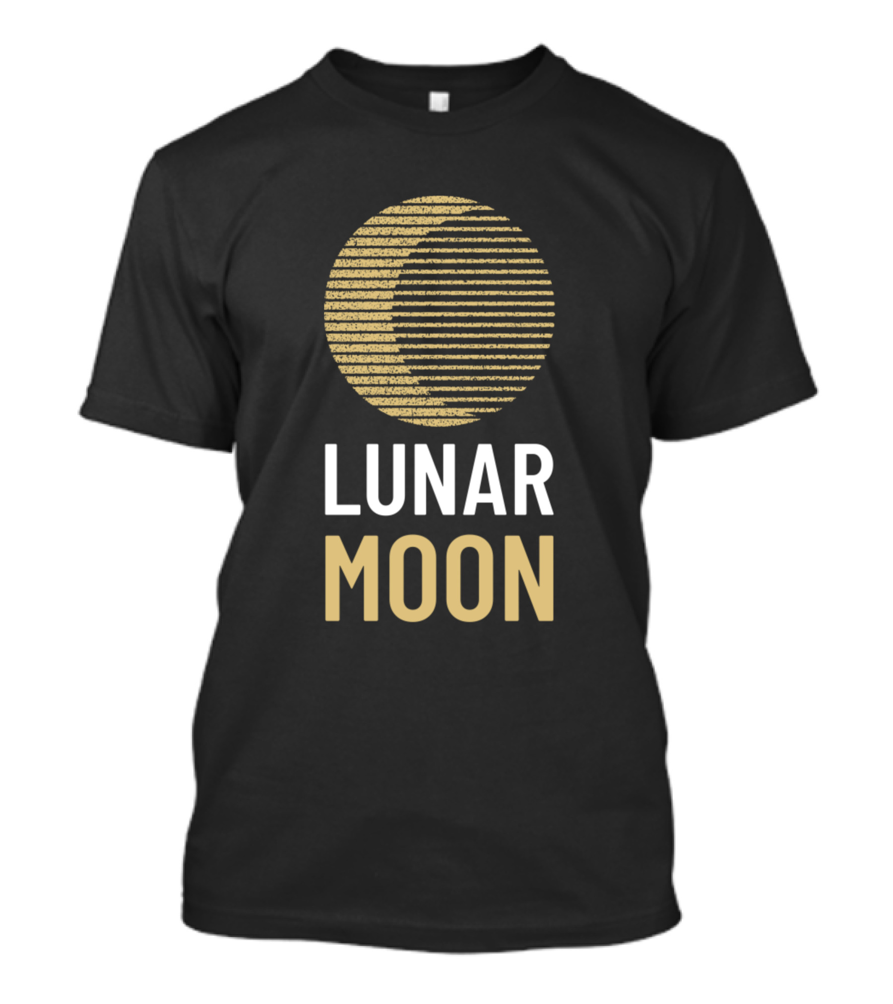 Lunar Moon Celestial Eclipse Phases Stripes T-Shirt