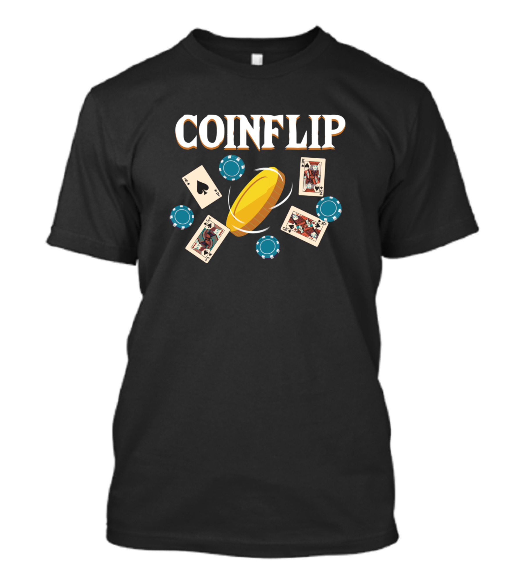 Coinflip Poker Texas Holdem Cards Chips T-Shirt