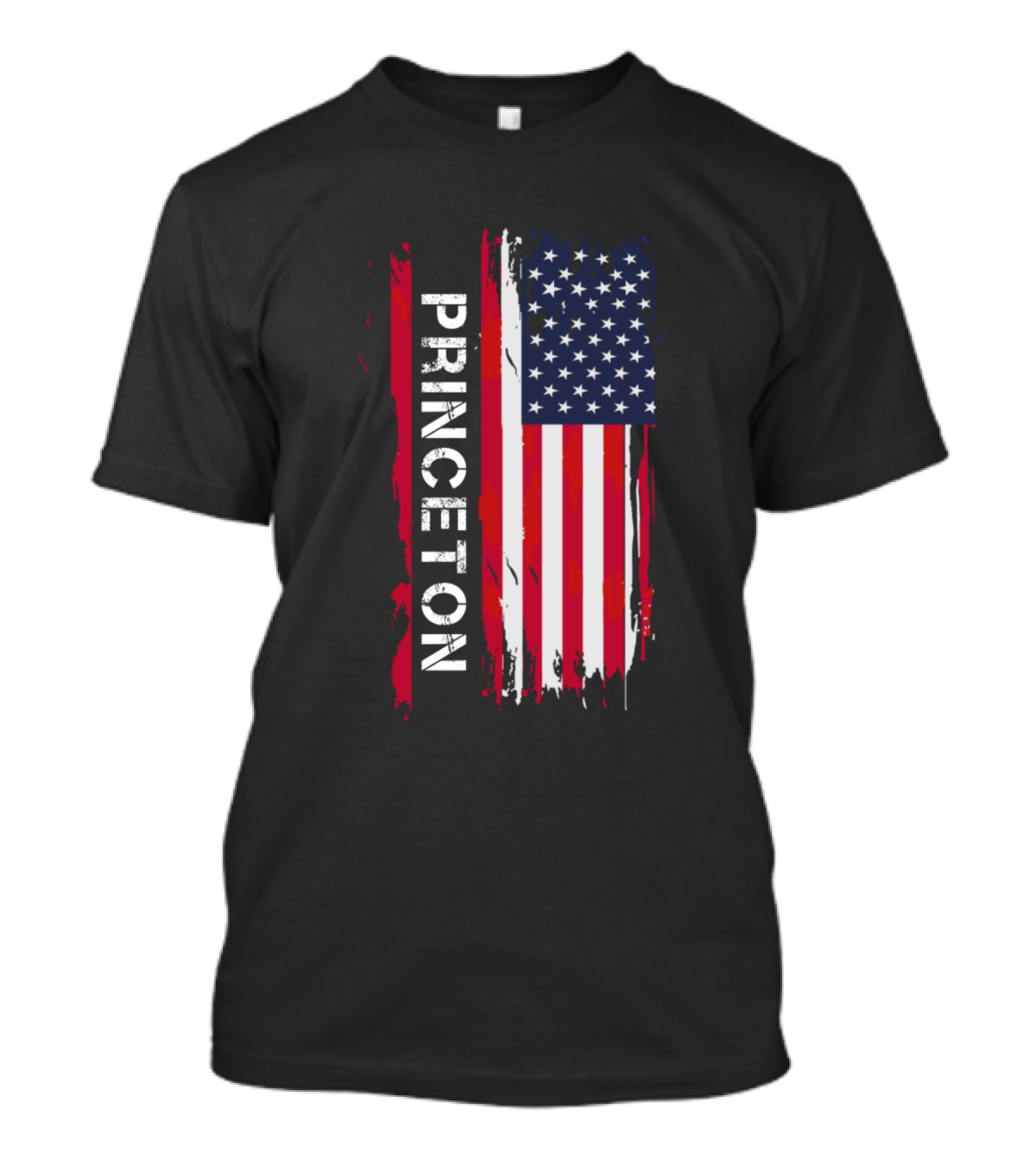 Princeton Vertical Vintage American Flag T-Shirt