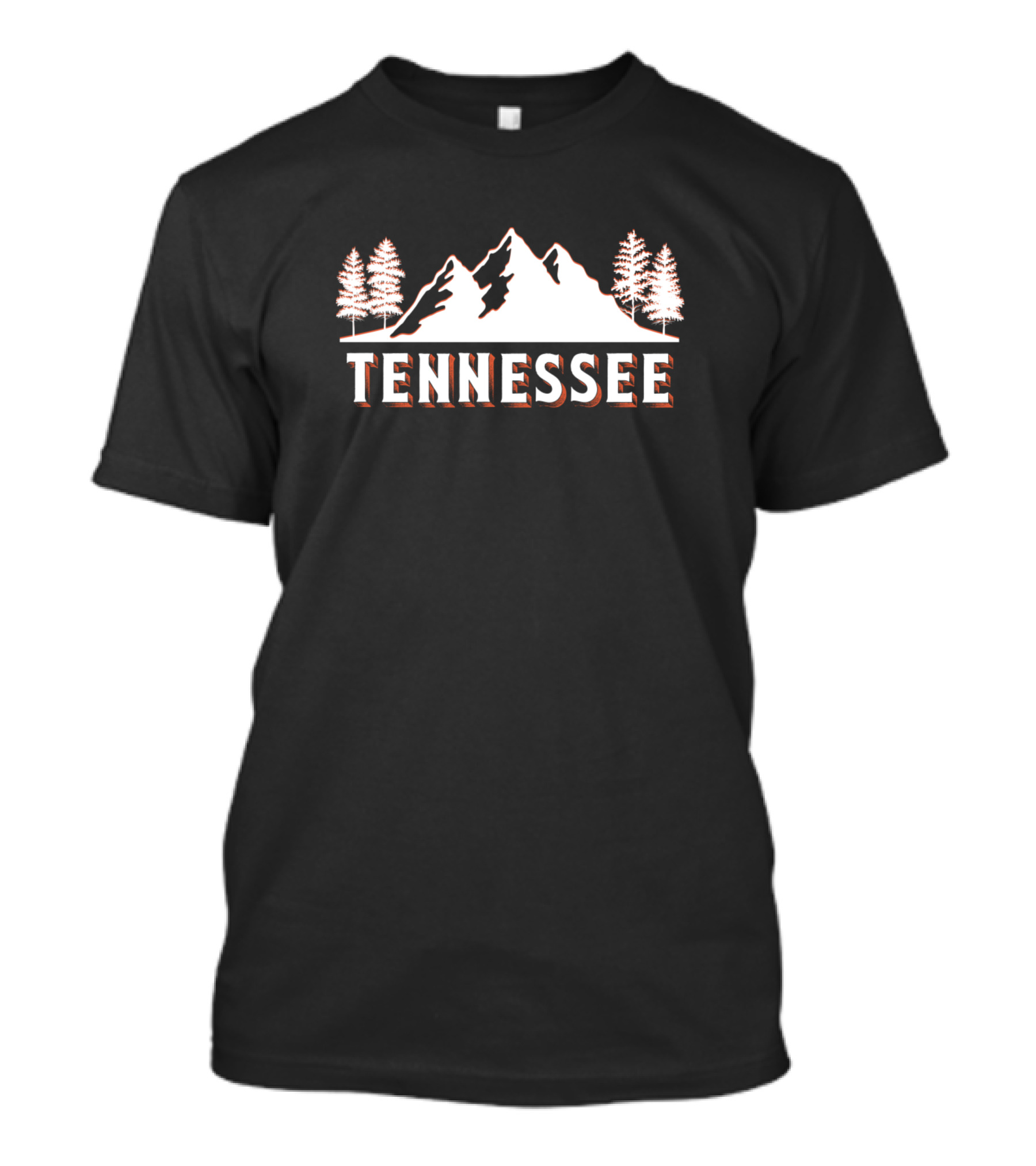 Tennessee Retro Vintage Mountain Trees USA T-Shirt