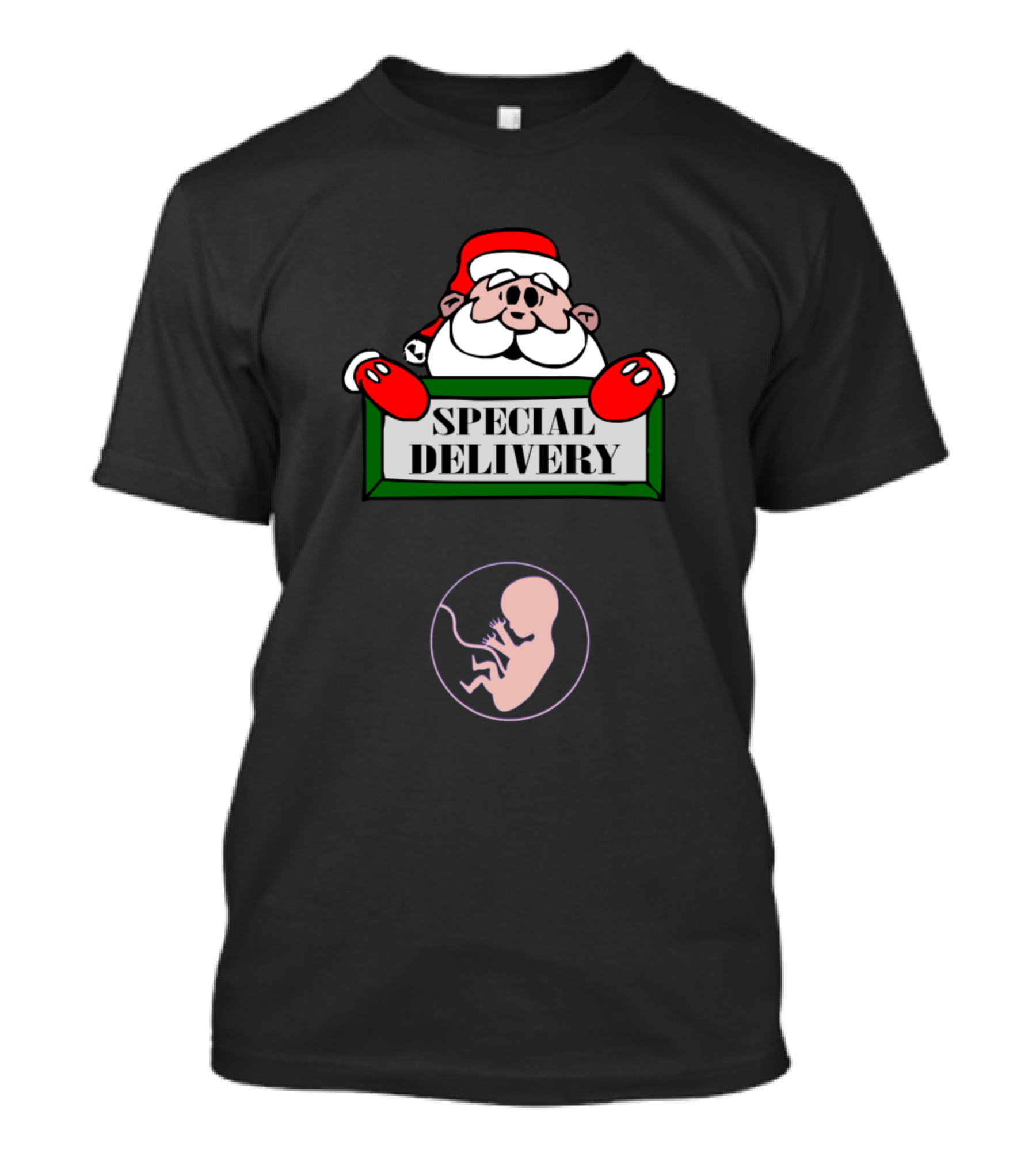 Special Delivery Santa Claus Christmas Humor T-Shirt