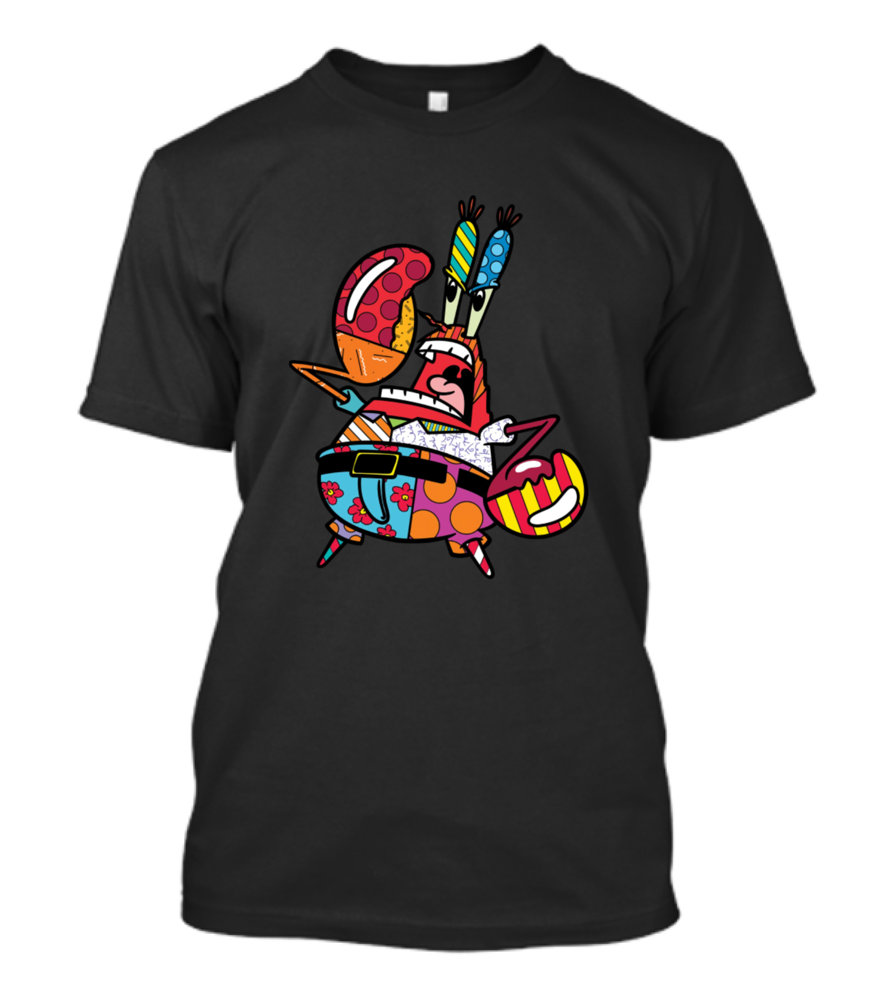 SpongeBob Mr. Krabs Pop Art Style Colorful T-Shirt