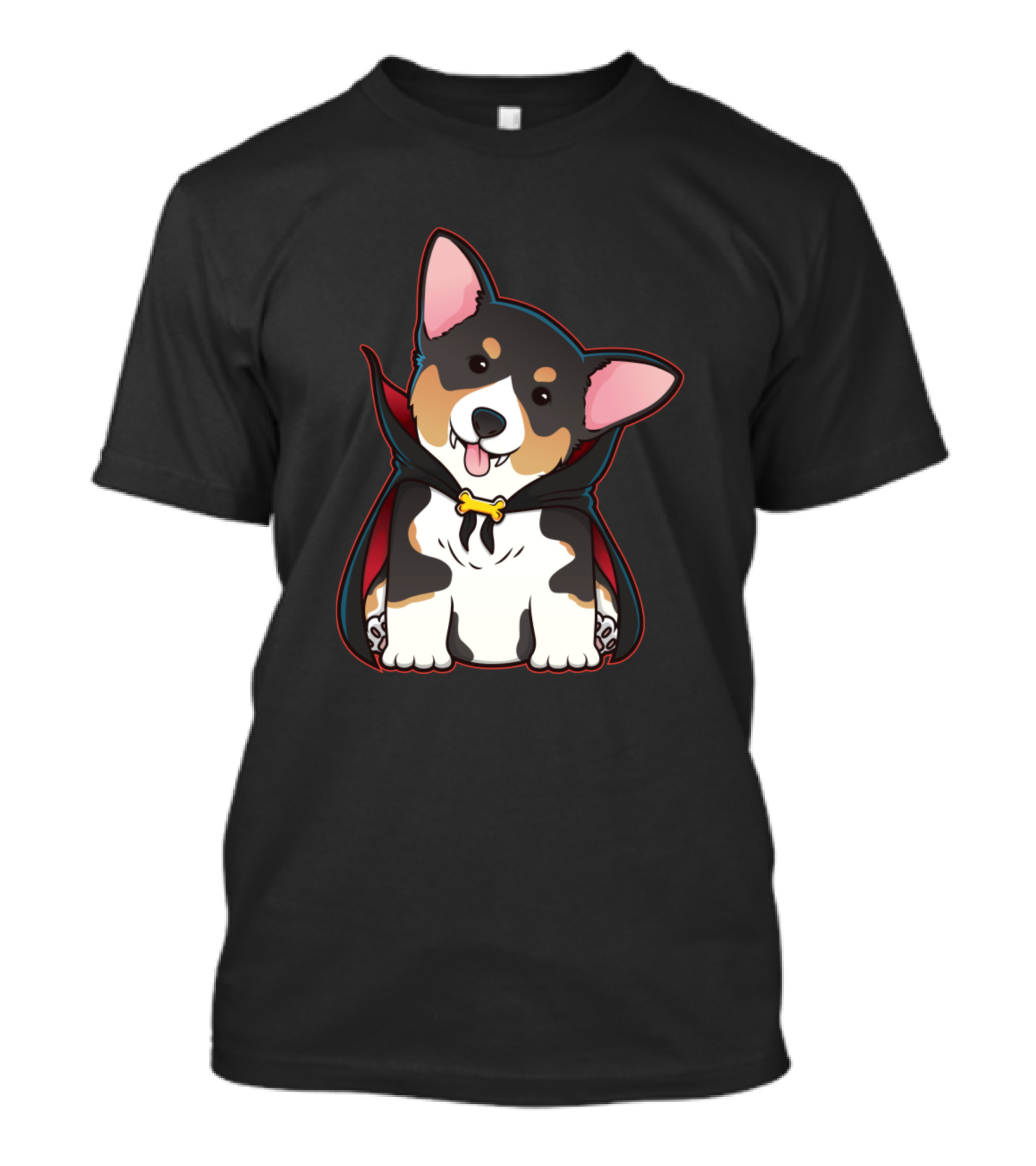 Dracorgi Vampire Cape Cute Corgi Dog Halloween T-Shirt