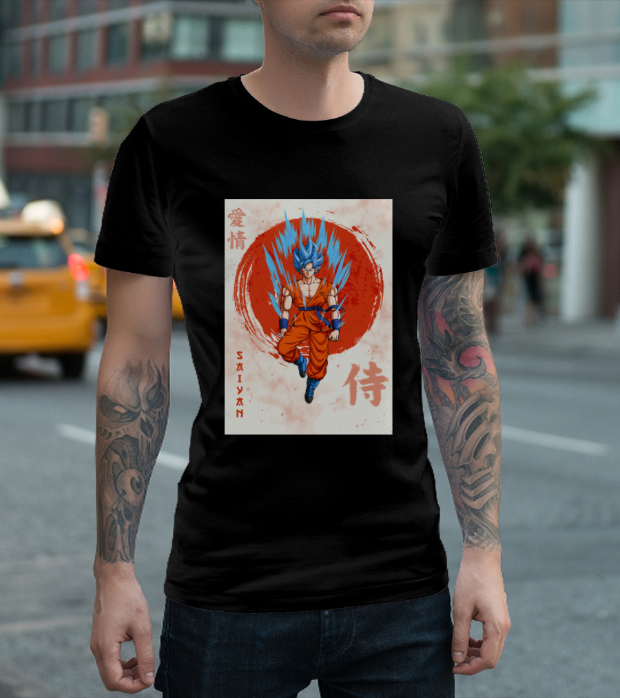 Saiyan Samurai Goku Japanese T-Shirt