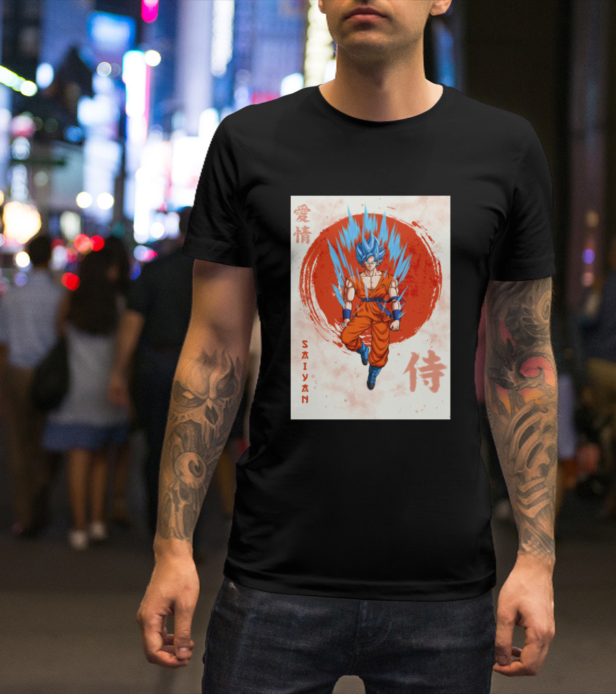 Saiyan Samurai Goku Japanese T-Shirt