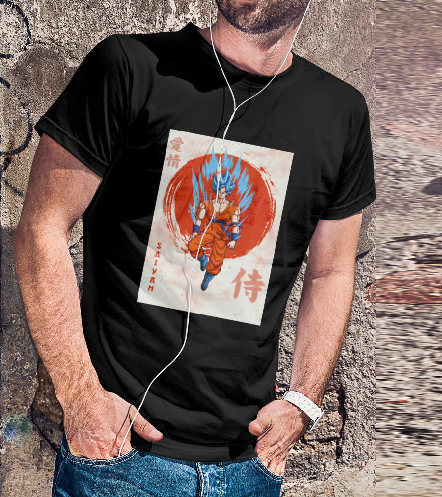 Saiyan Samurai Goku Japanese T-Shirt