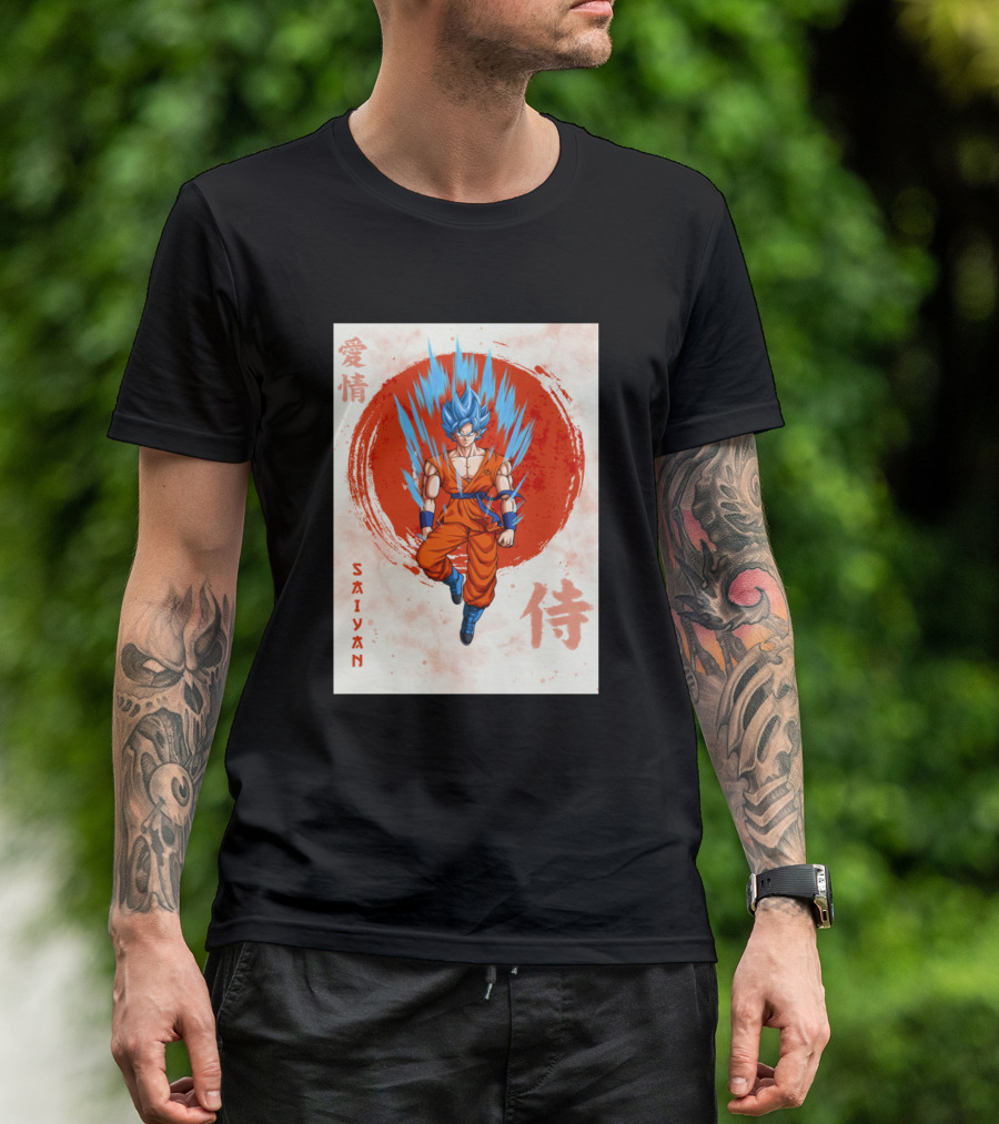 Saiyan Samurai Goku Japanese T-Shirt