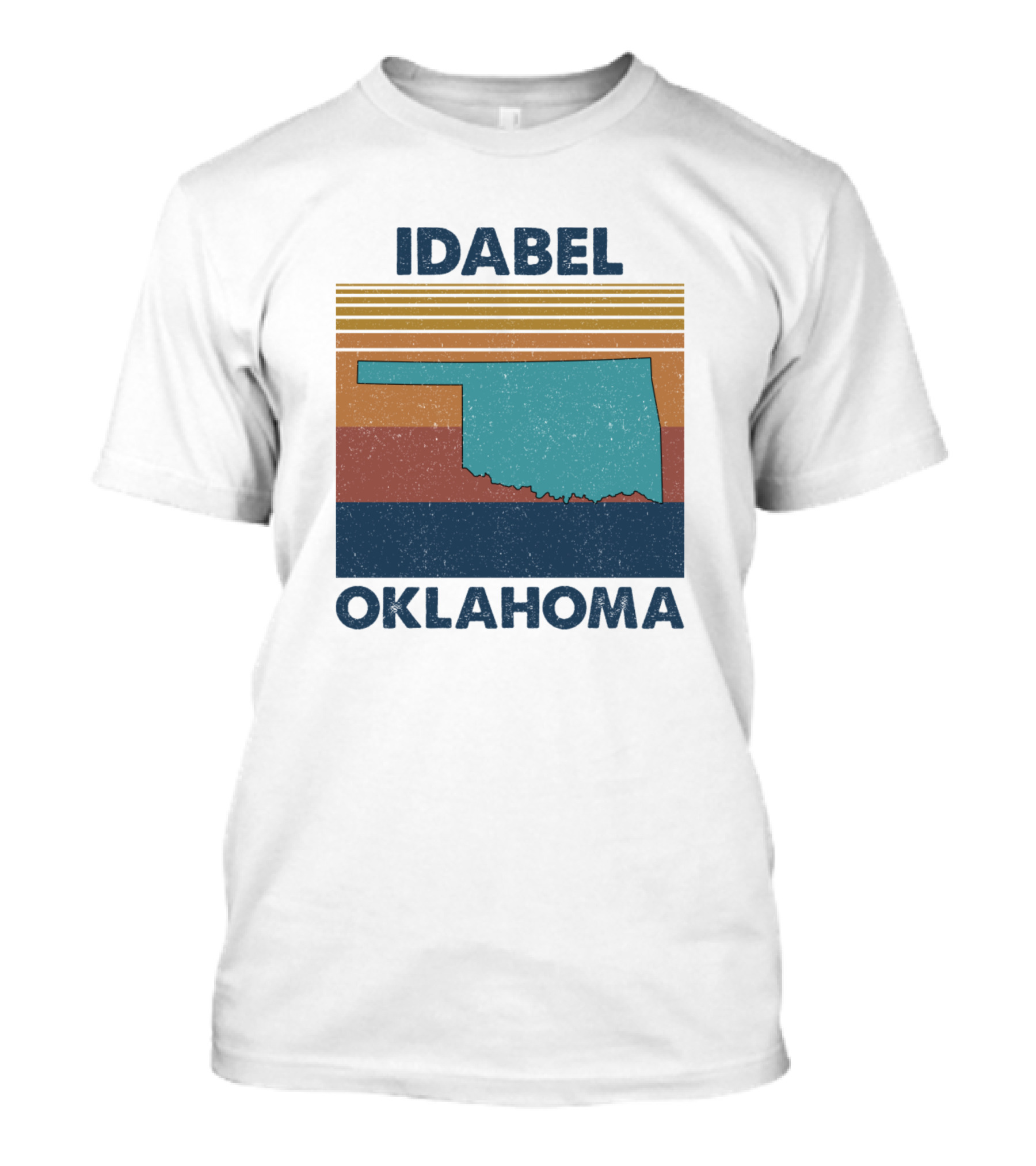 Idabel Oklahoma Vintage Retro State T-Shirt