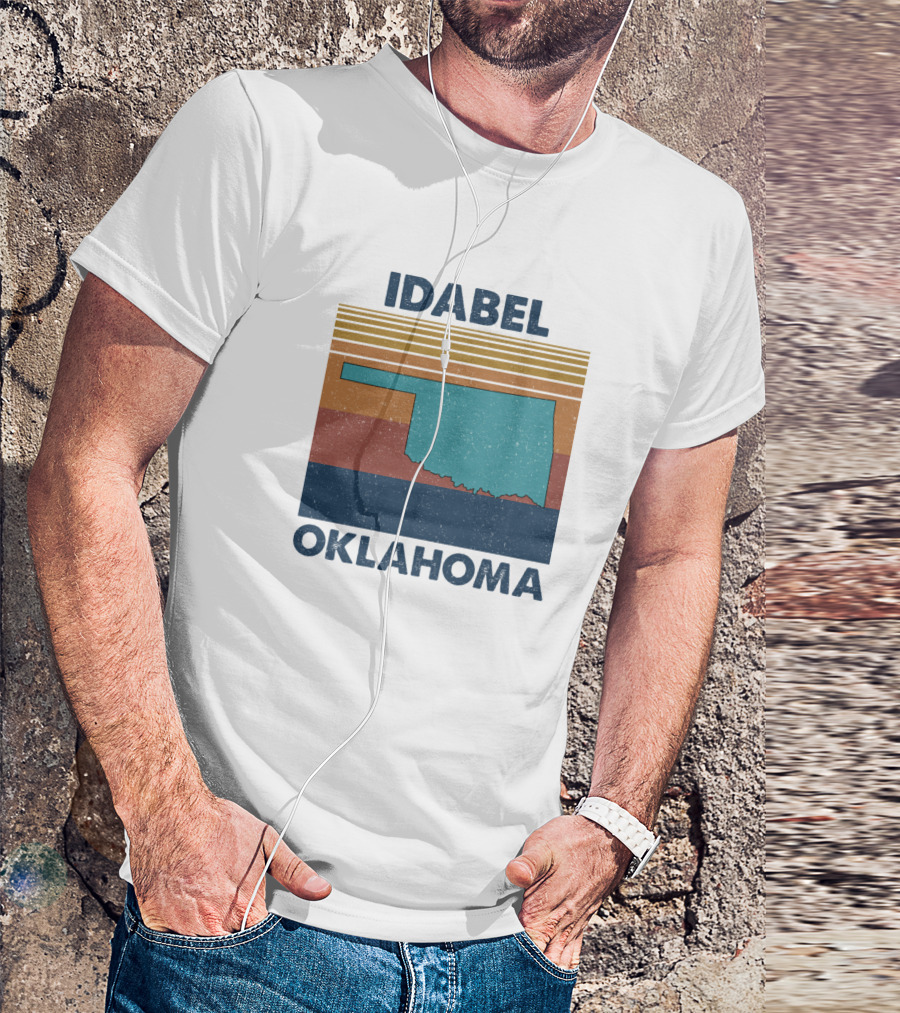 Idabel Oklahoma Vintage Retro State T-Shirt