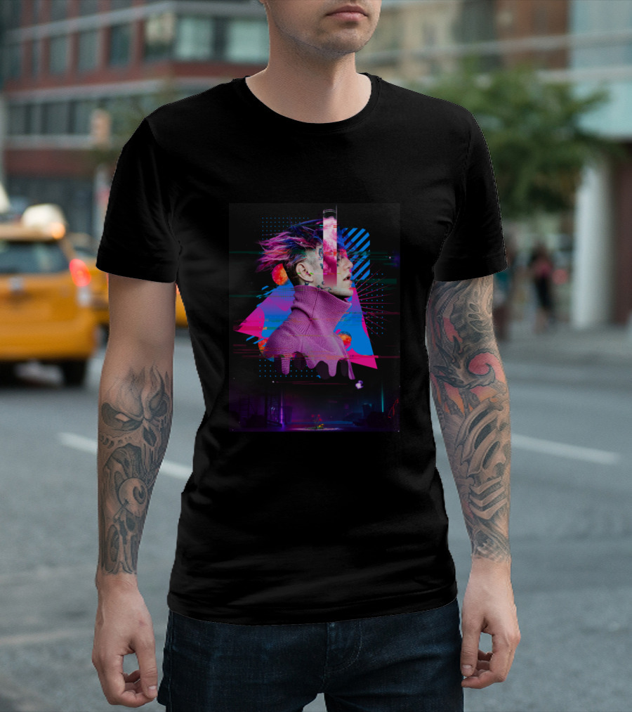 Lil Peep Neon Aesthetic T-Shirt