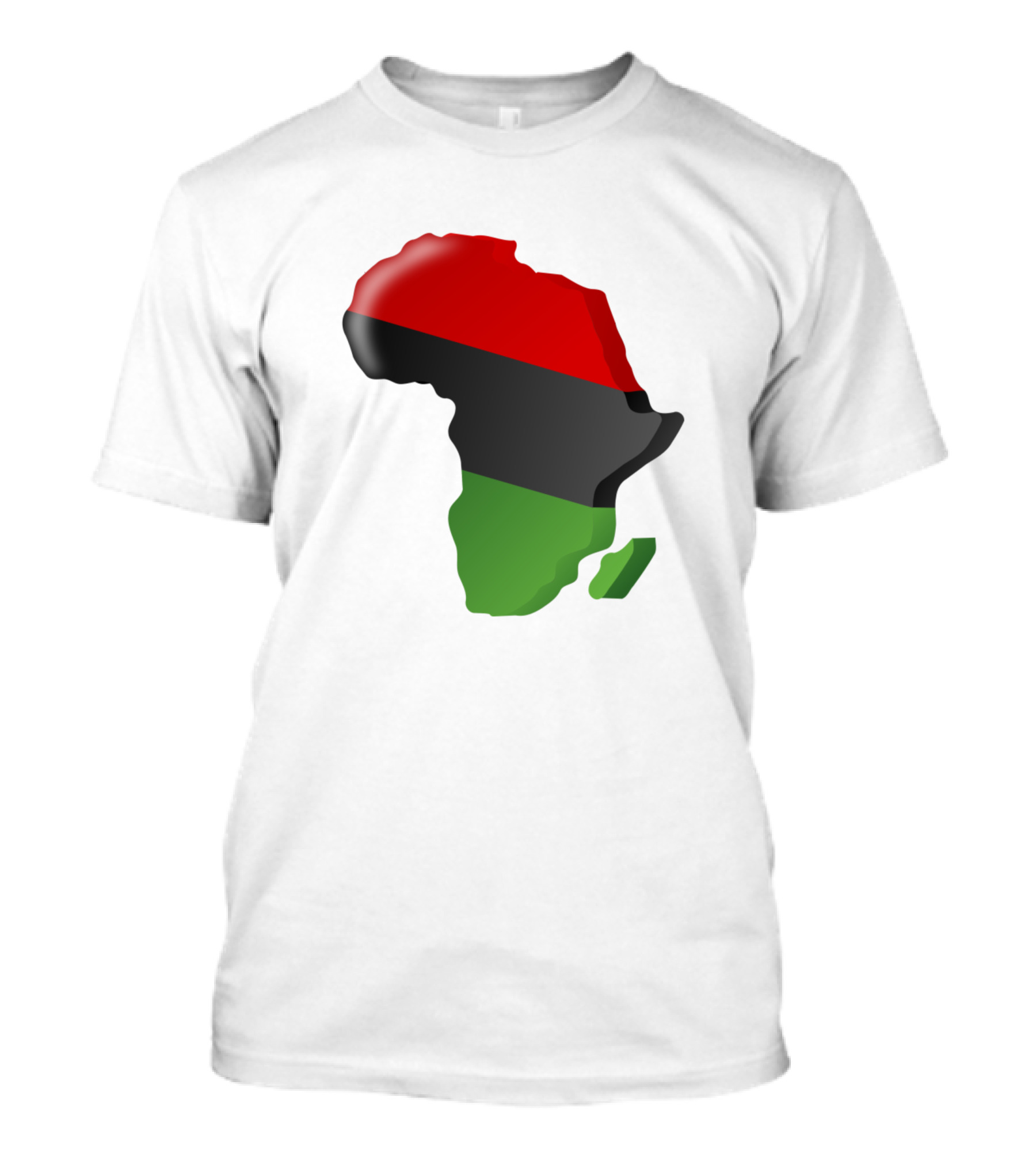 Pan African Flag Map Of Africa T-Shirt