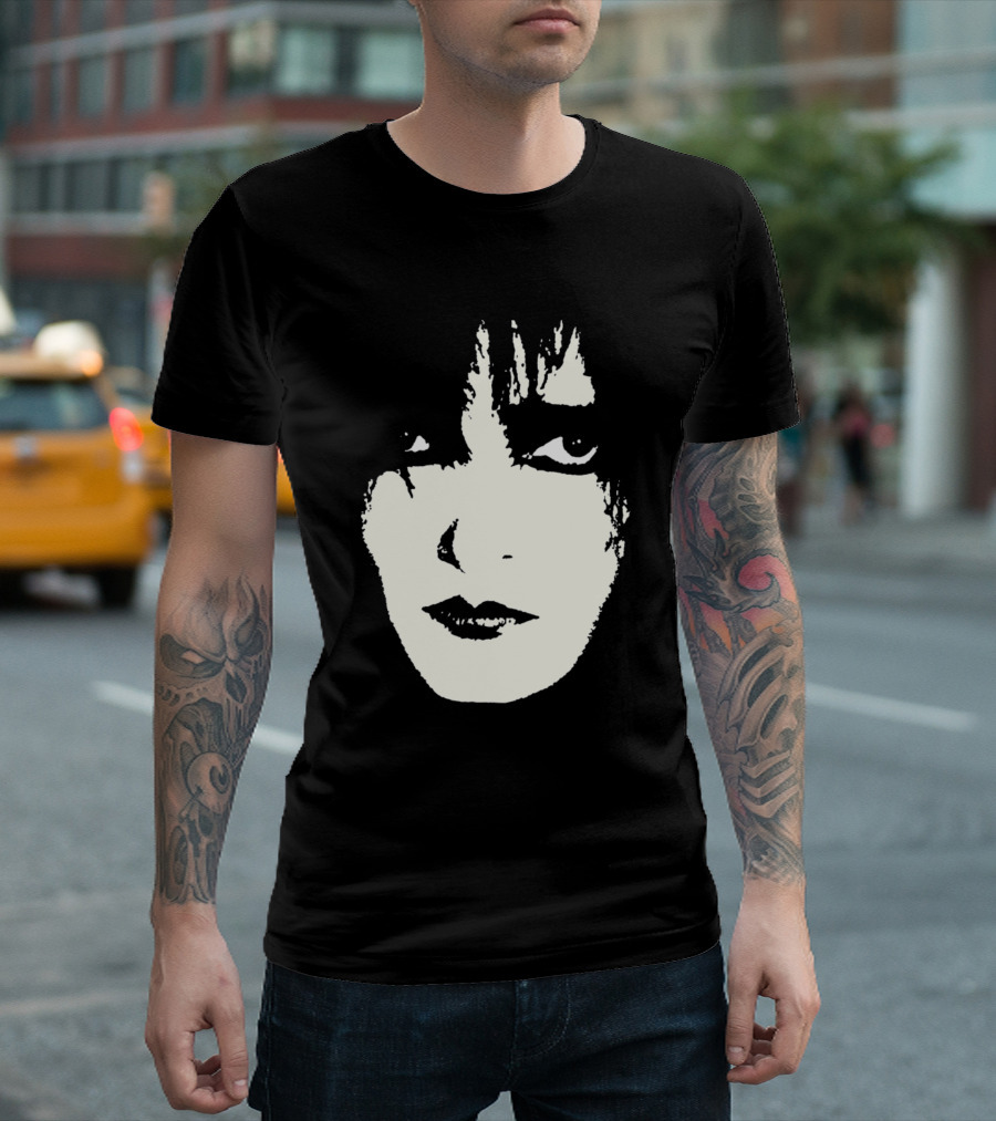 Siouxsie And The Banshees Monochrome Face T-Shirt