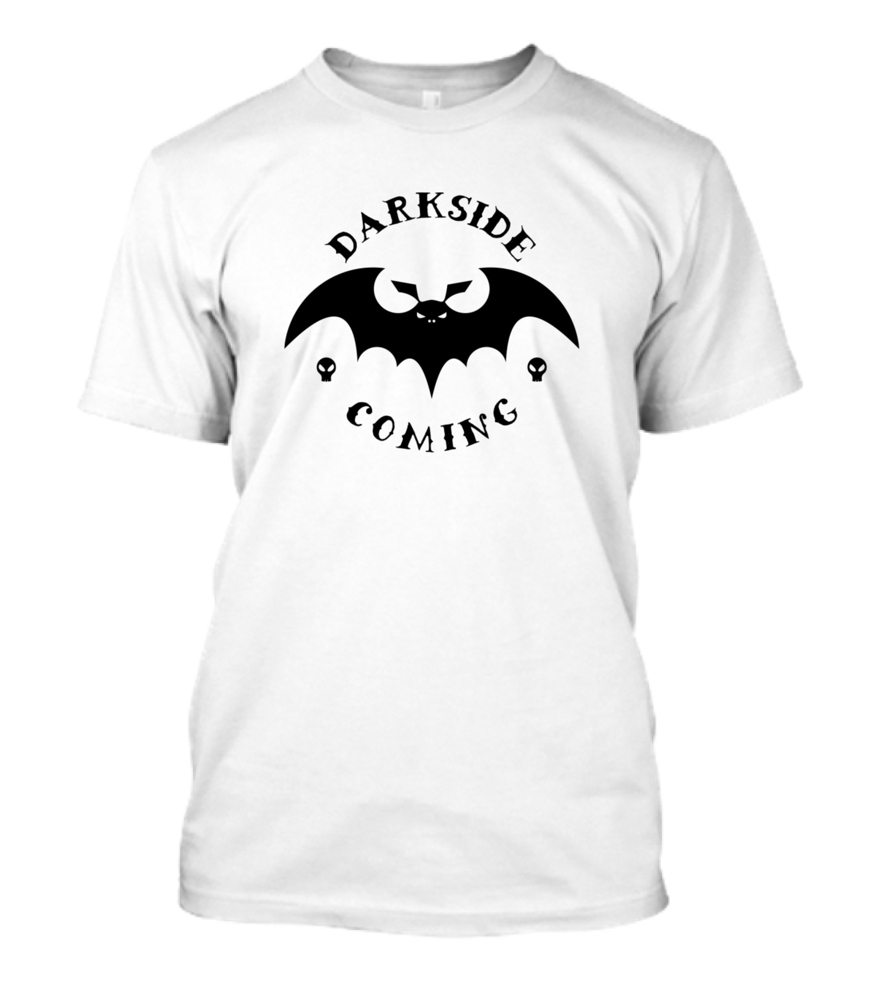 Darkside Coming Halloween Bat Skulls T-Shirt