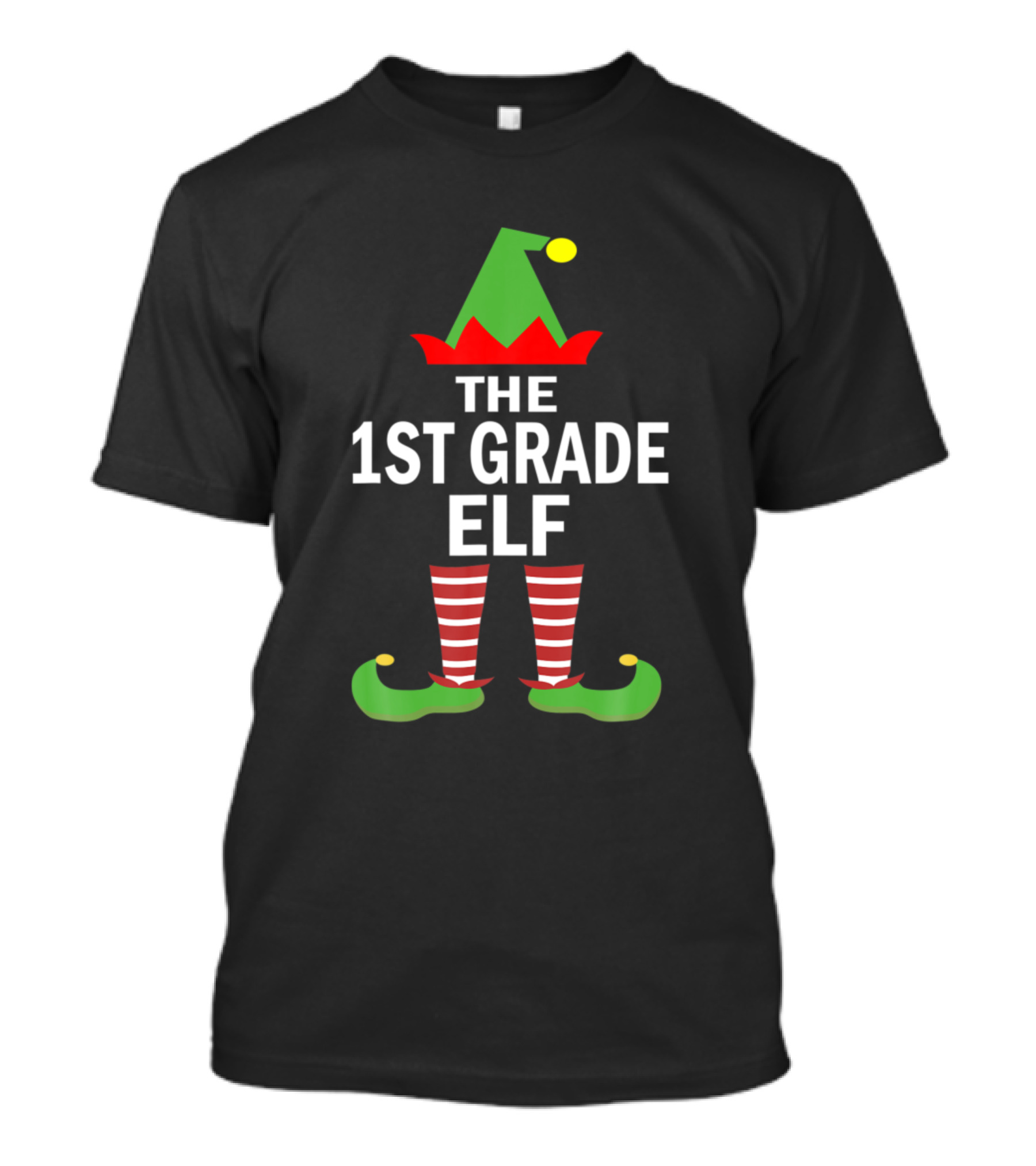 The 1st Grade Elf Matching Family Group Christmas Party T-Shirt