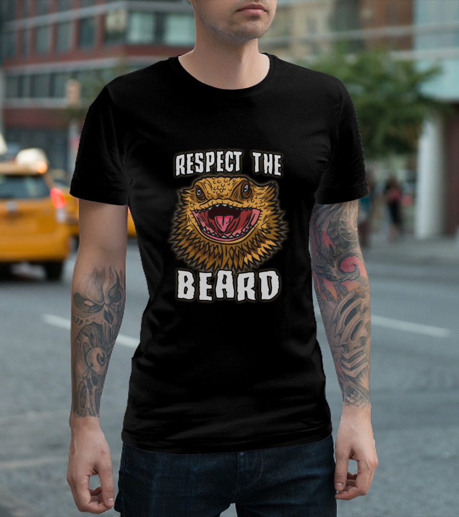 Respect The Beard Bearded Dragon T-Shirt