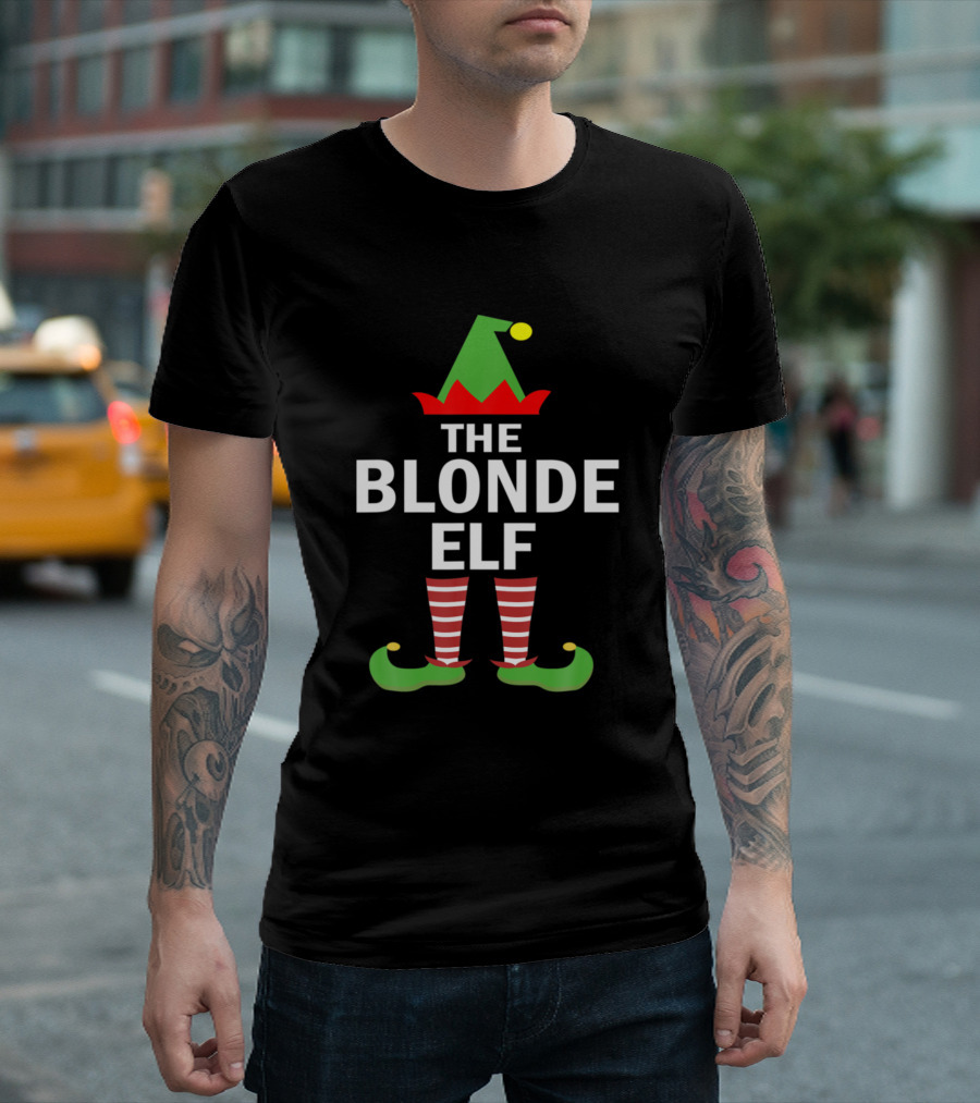 The Blonde Elf Family Christmas Matching Party T-Shirt
