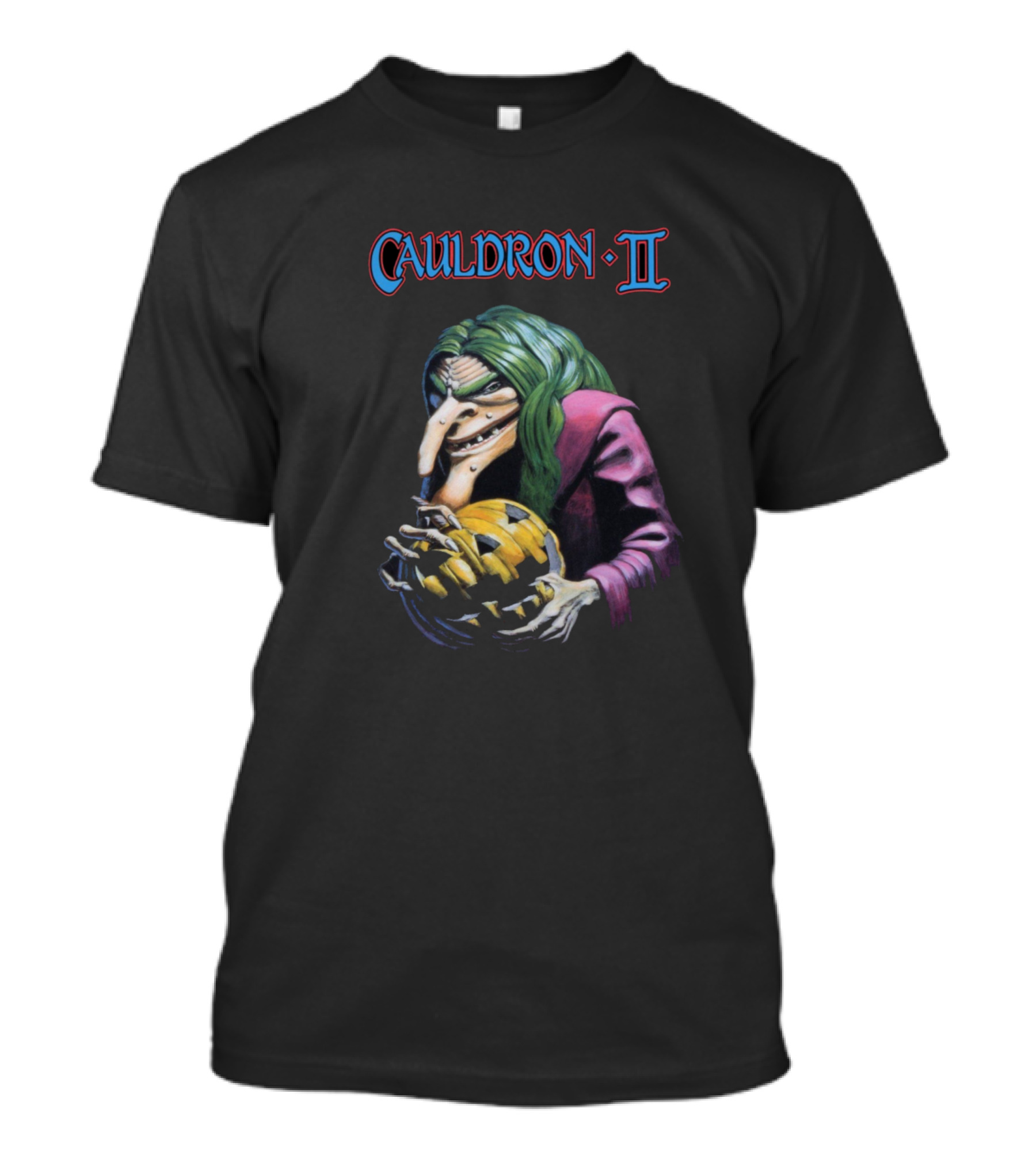 CAULDRON II Witch Holding Pumpkin T-Shirt