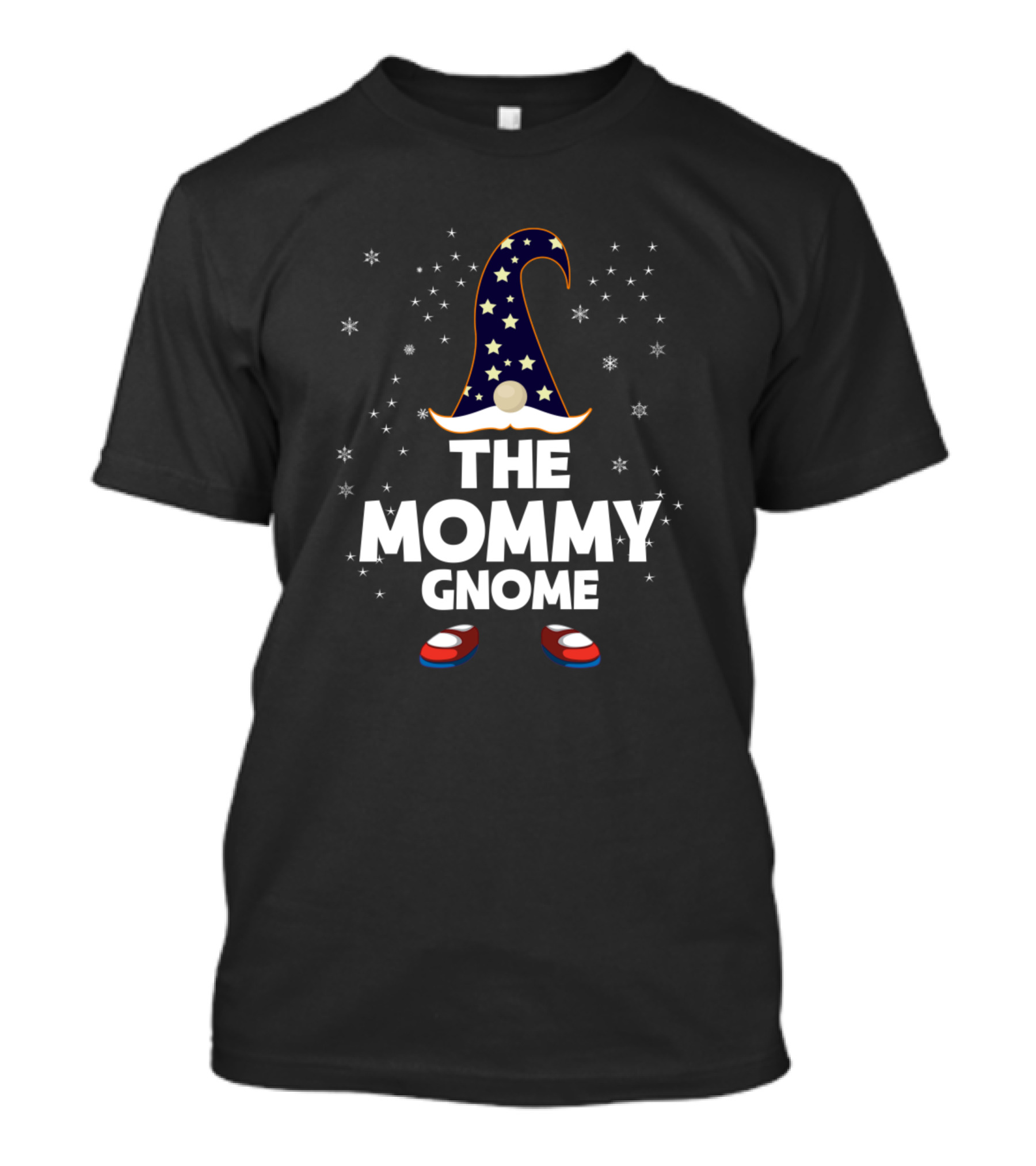 THE MOMMY GNOME STAR HAT WITH SNOWFLAKES AND SHOES T-Shirt