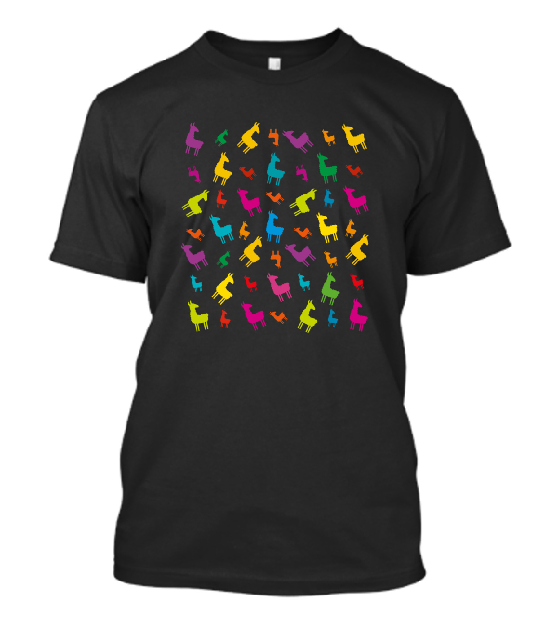 Colorful Multi Llamas T-Shirt