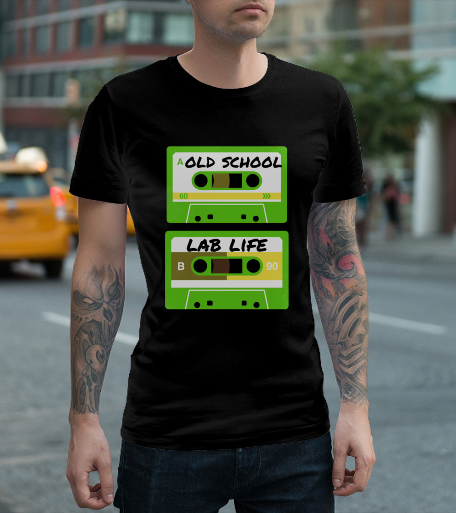 Old School Lab Life Retro Cassette Tape T-Shirt