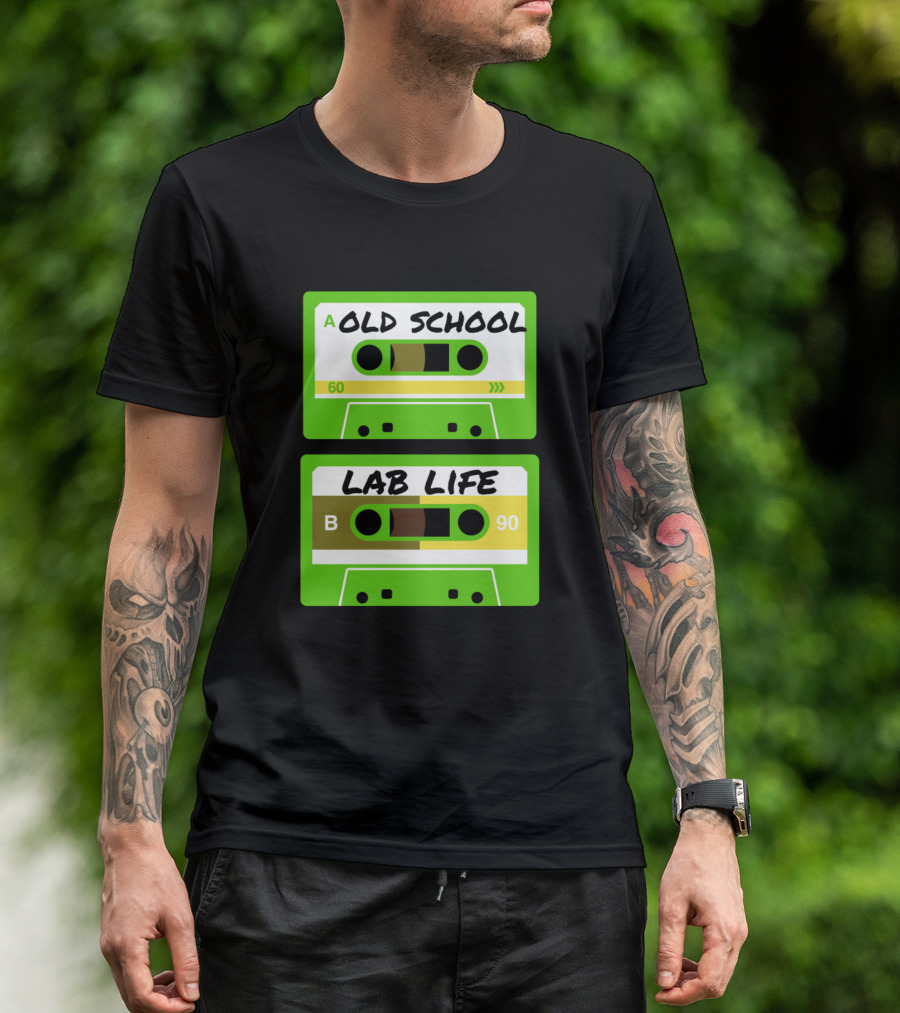 Old School Lab Life Retro Cassette Tape T-Shirt