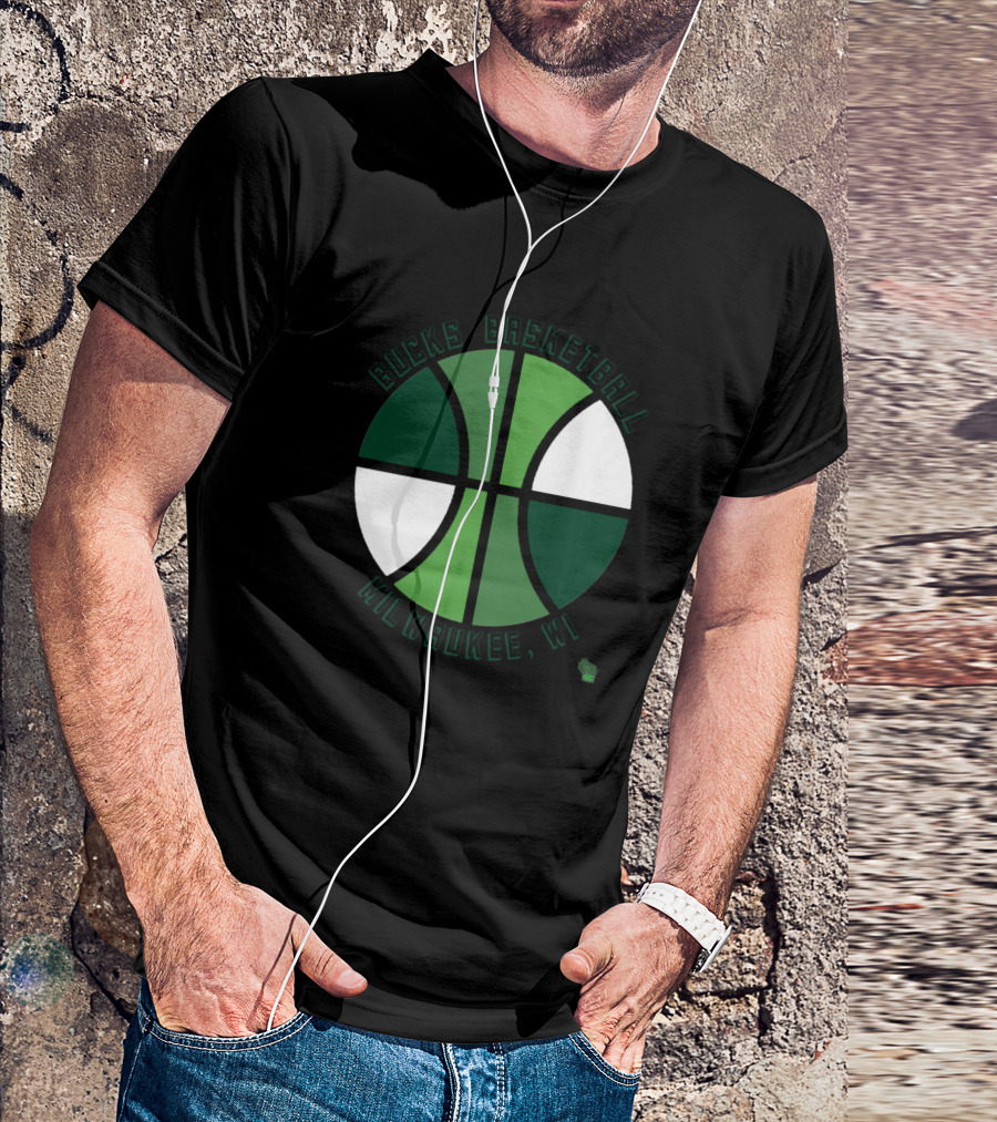 Bucks Basketball Milwaukee WI Irish Rainbow T-Shirt