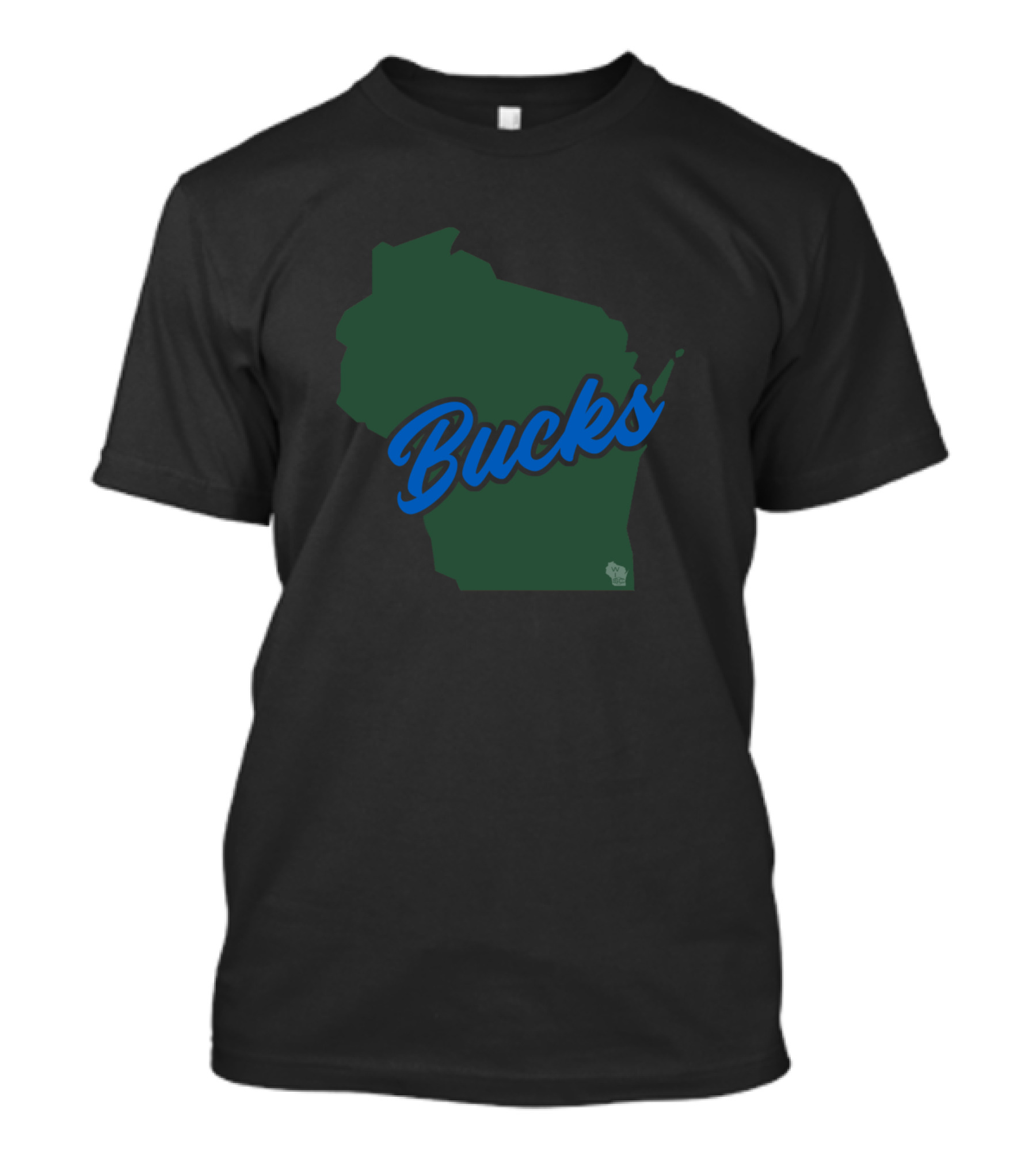 Bucks Wisconsin State Outline T-Shirt