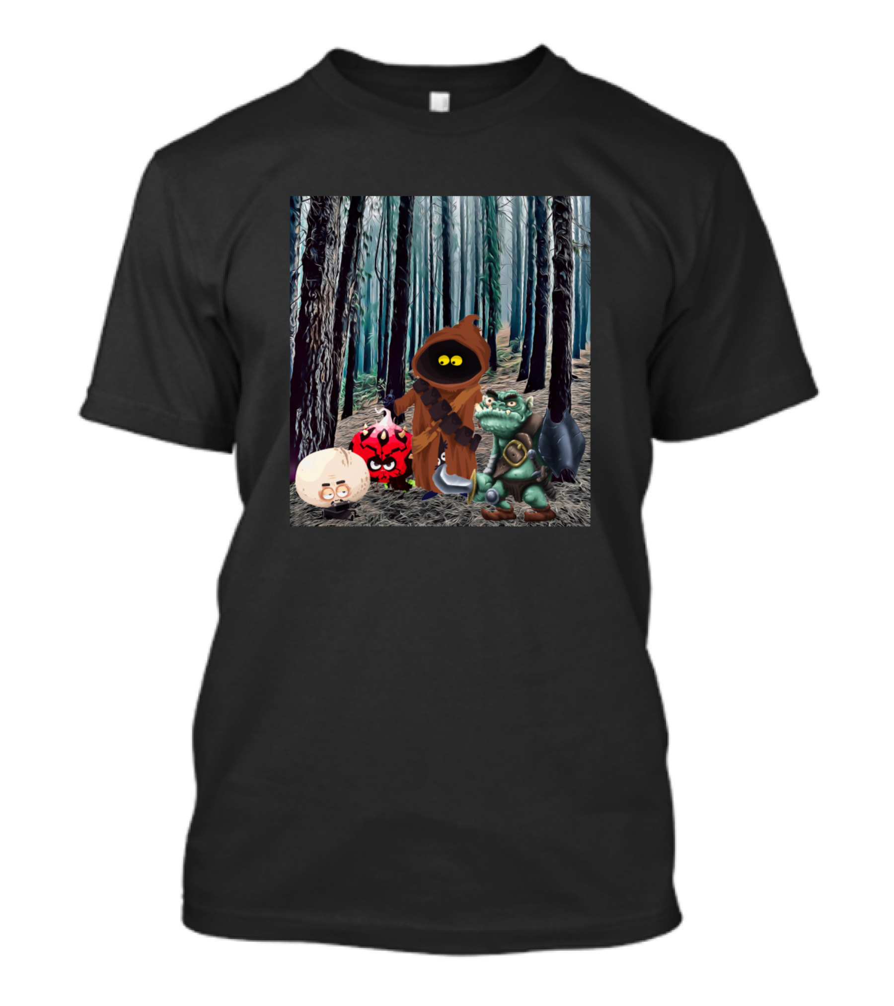 Creeps Halloween Horror Movies Dog Cat Birds Forest Creatures T-Shirt