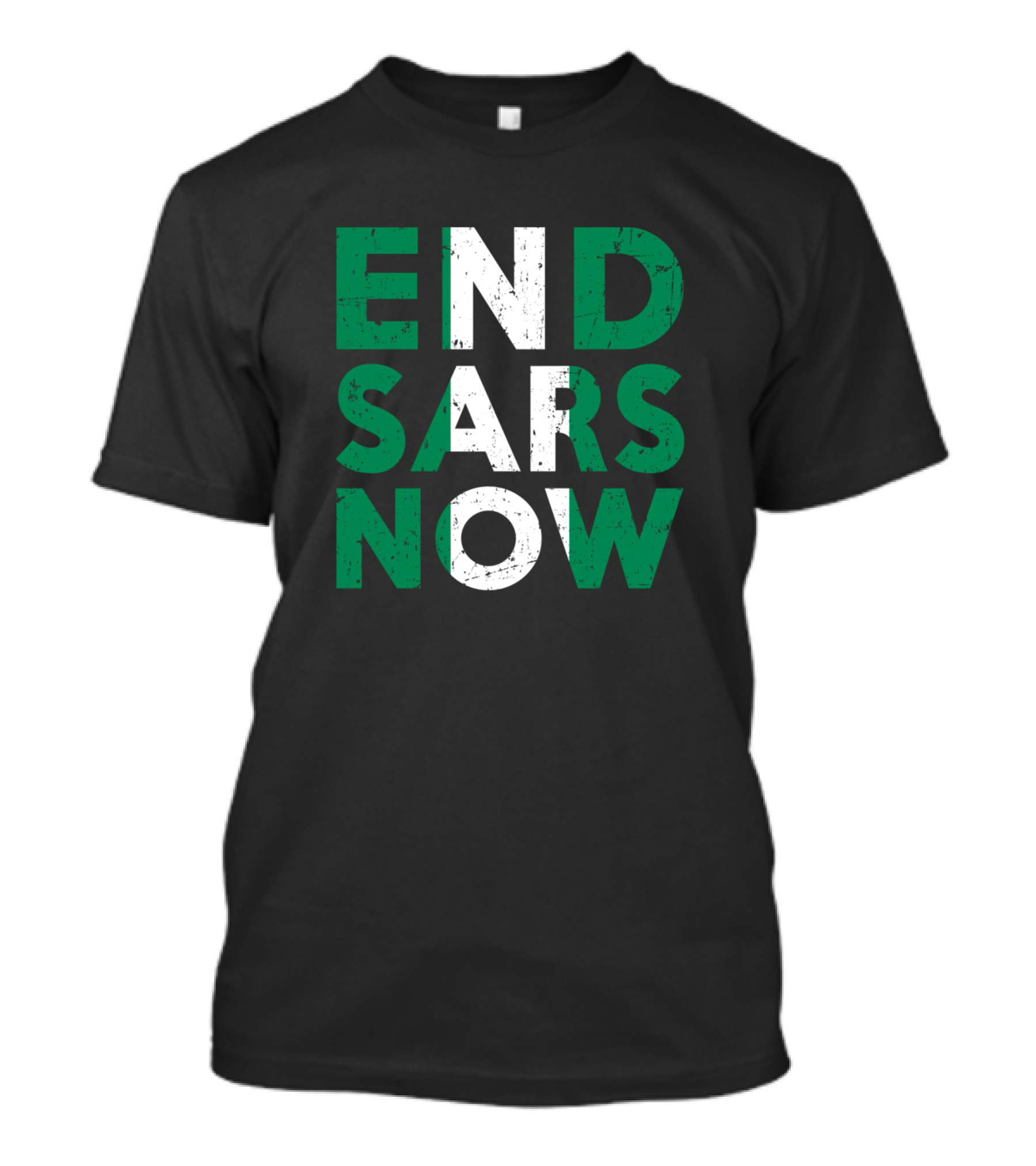 End SARS Now Nigeria Flag Colors Protest Movement T-Shirt