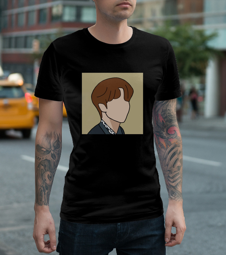 Jacob Minimalist Illustration Brown Hair Profile T-Shirt