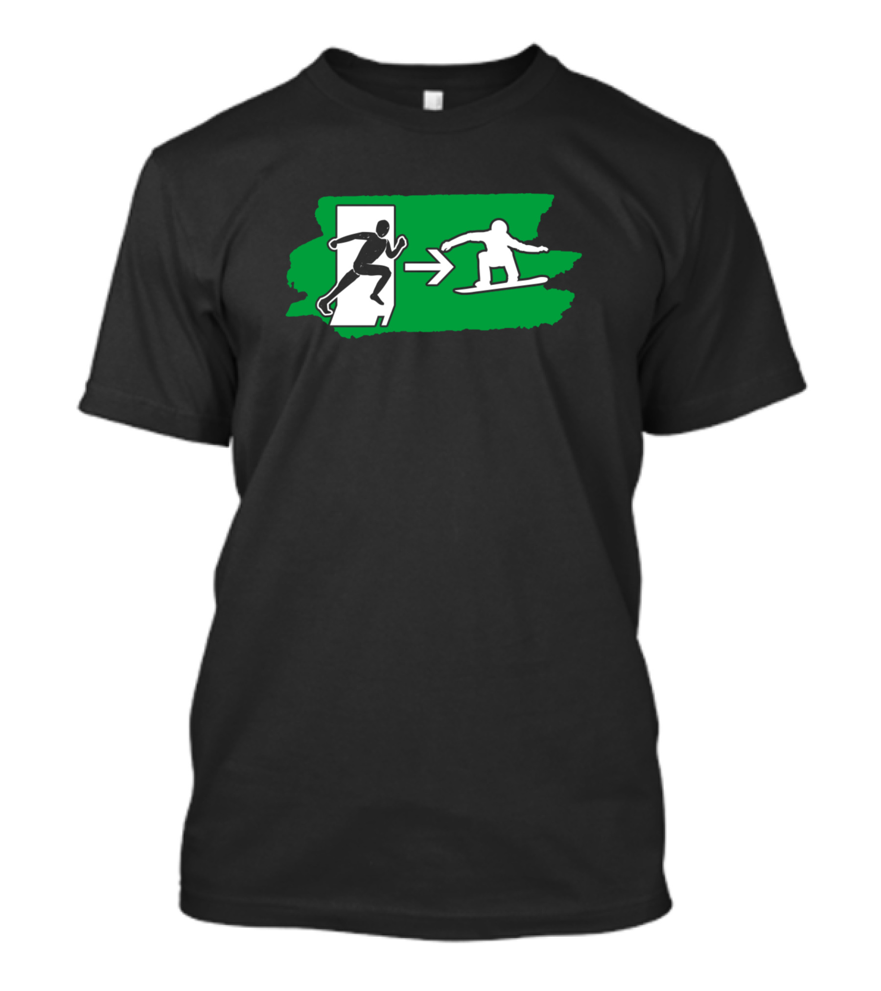 Snowboard Snowboarding Cool Winter Sports Exit T-Shirt